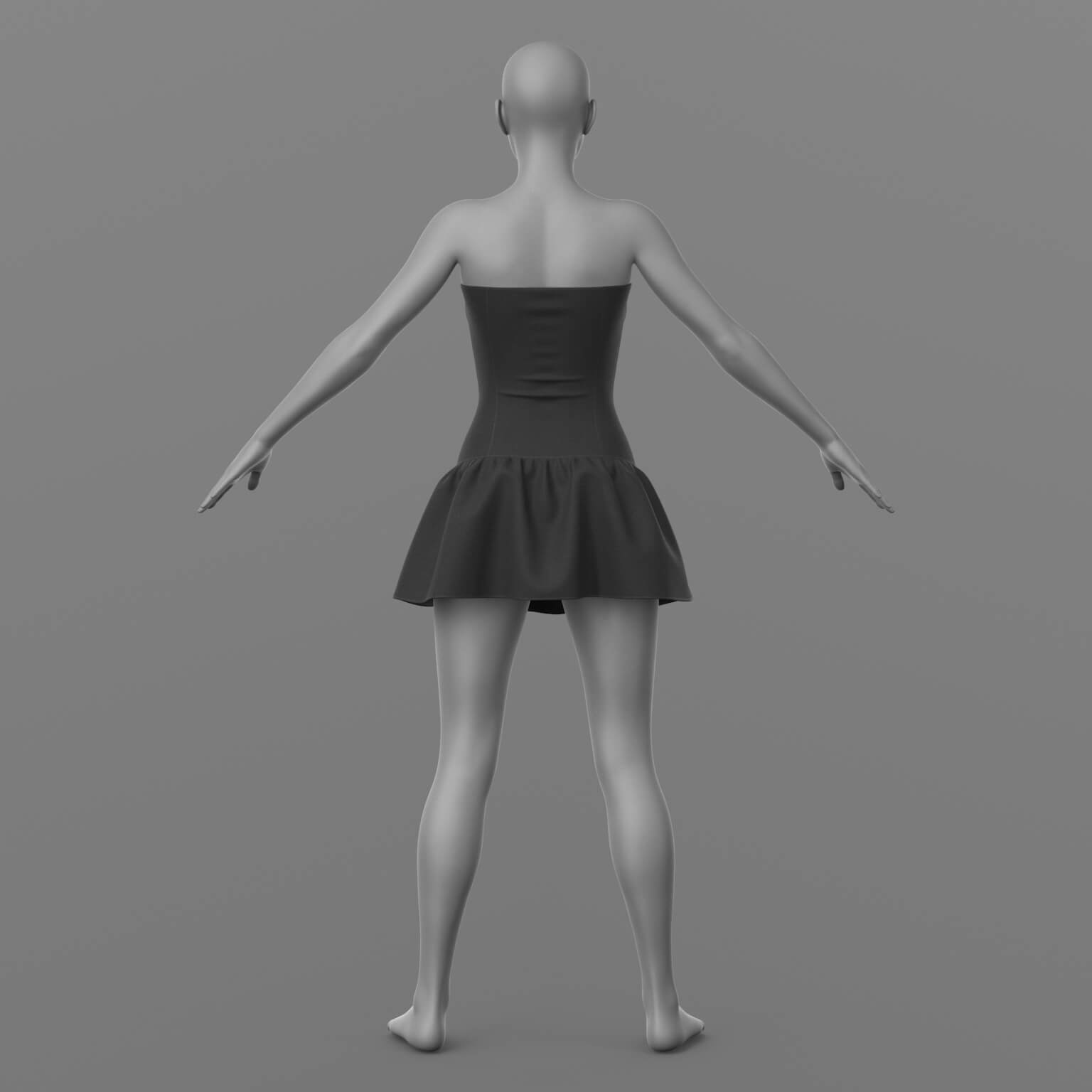 Short Dress G8 Female Daz Content
