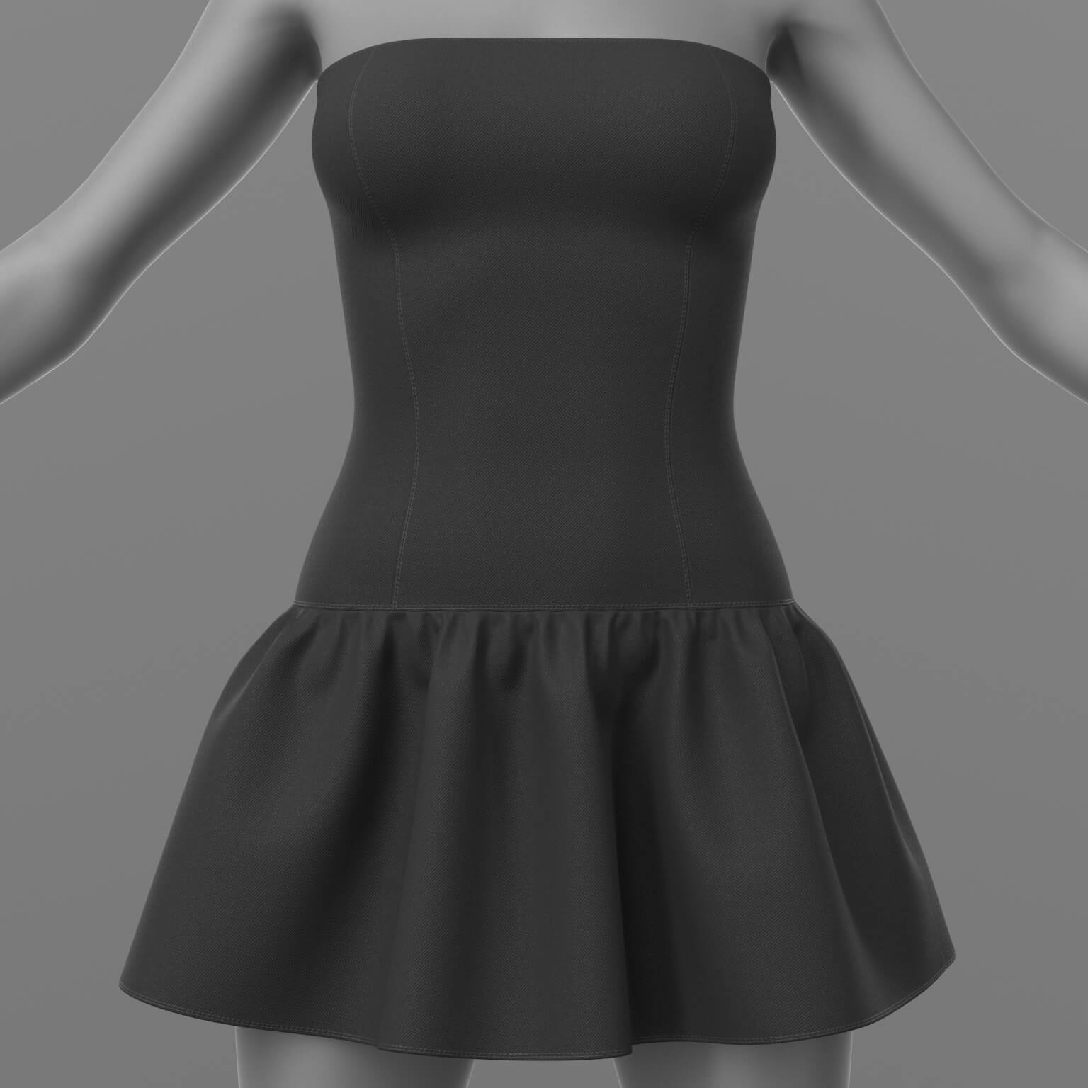 Short Dress G8 Female Daz Content