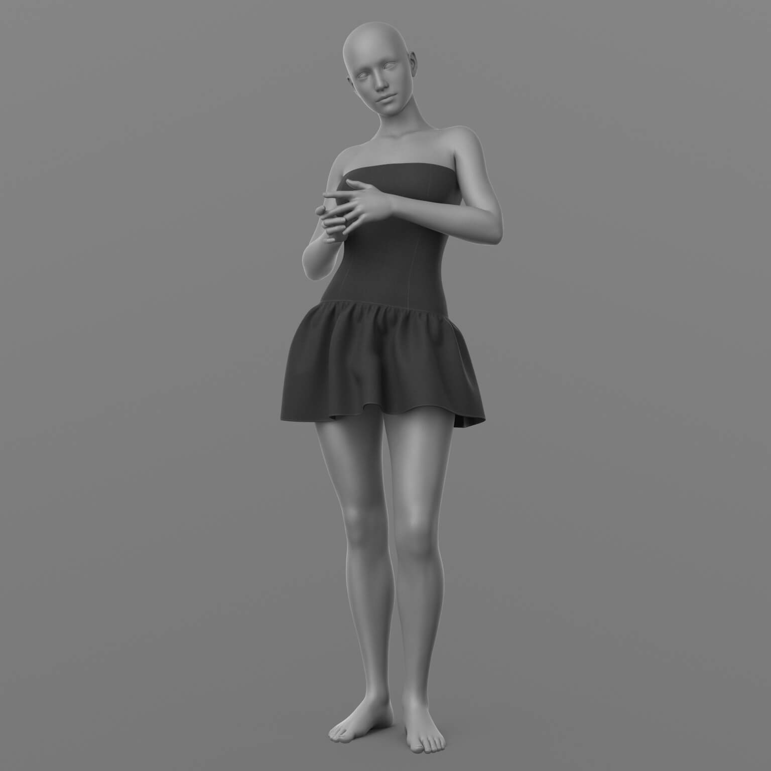 Short Dress G8 Female Daz Content