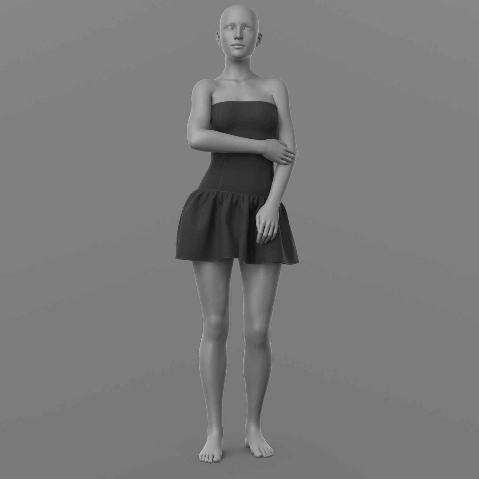 Short Dress G8 Female Daz Content