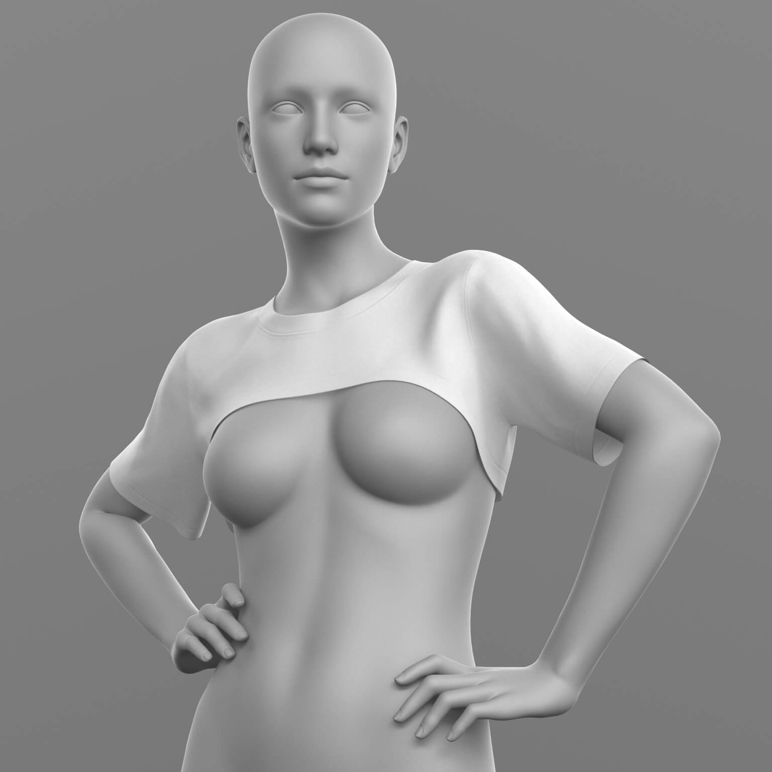 Short Shirt Top 06v and Lace Panties G8 Female Daz Content