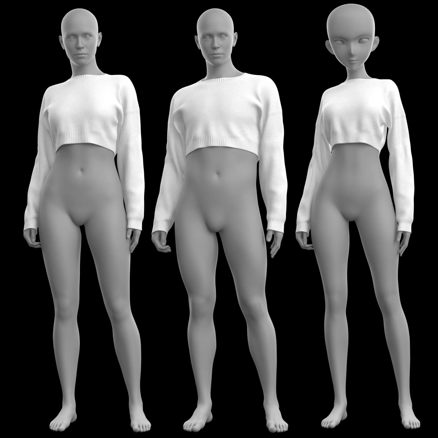 Short Sweater 2v G9 Daz Content