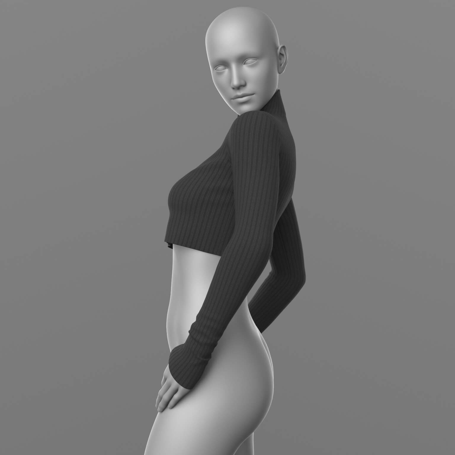 Short Sweater G8 Female Daz Content