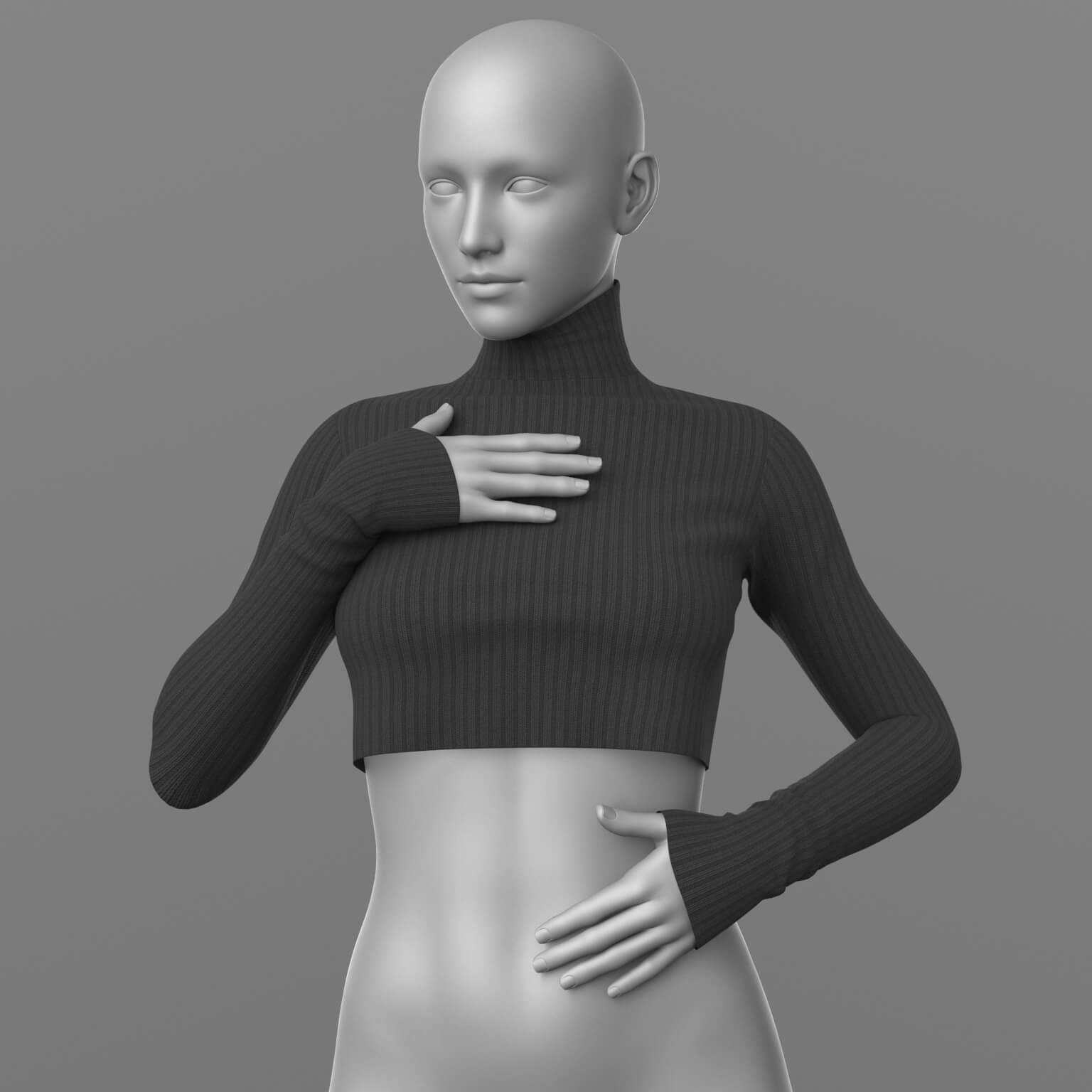 Short Sweater G8 Female Daz Content