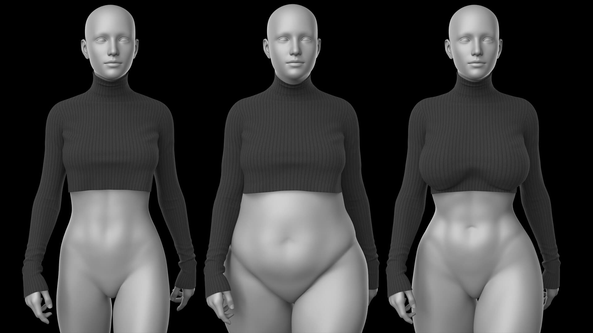 Short Sweater and Skirt Long G8F Daz Content