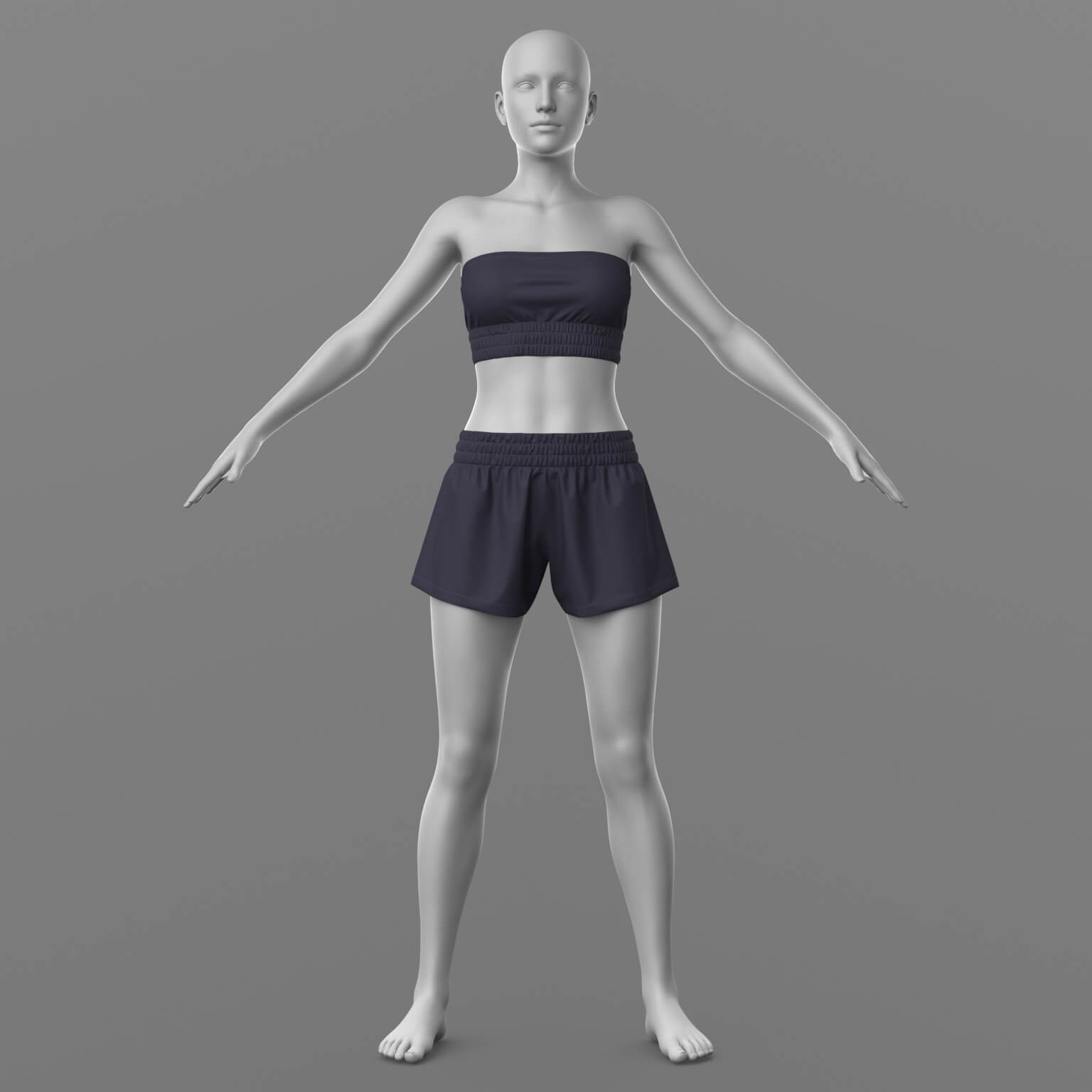Shorts and Top G8 Female Daz Content