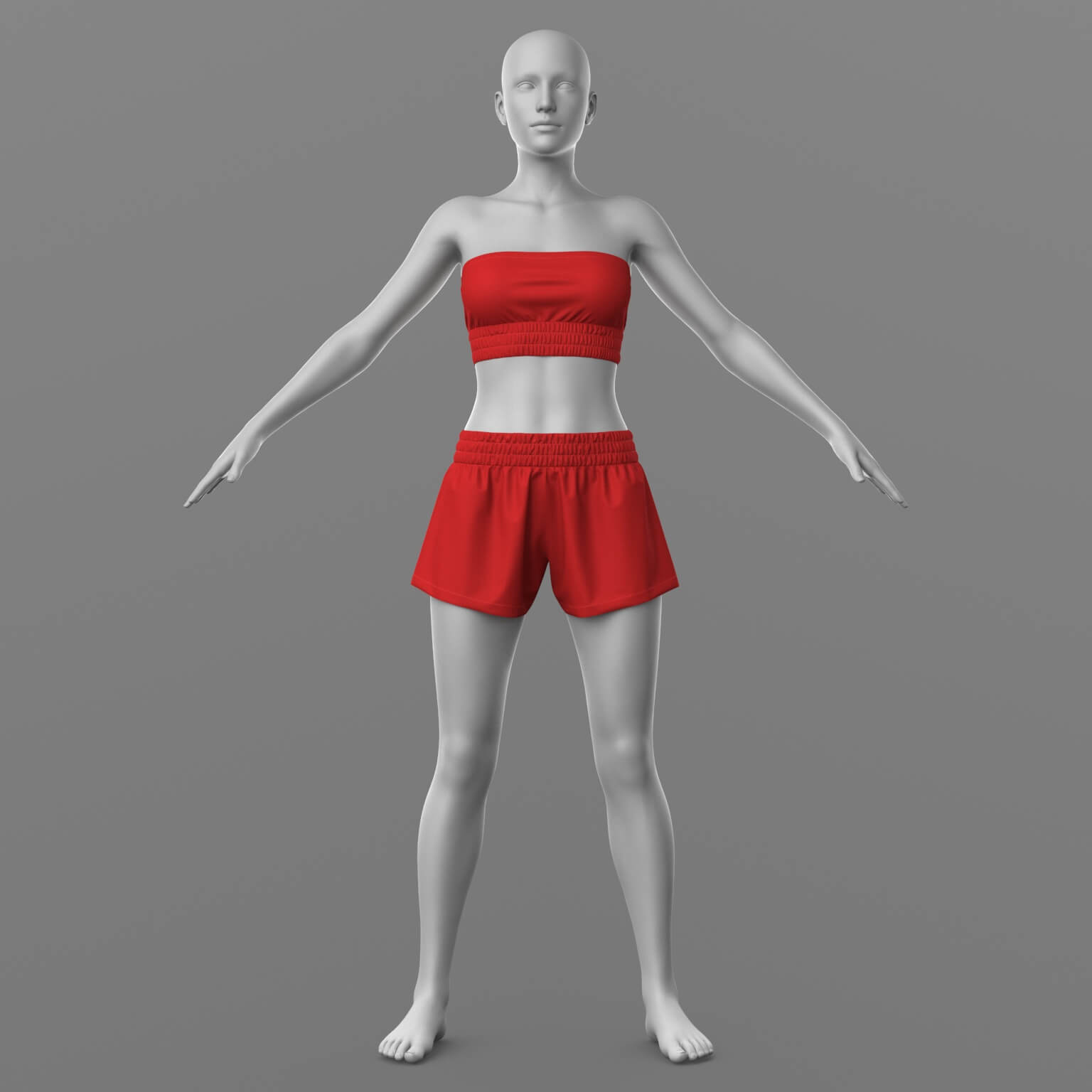 Shorts and Top G8 Female Daz Content