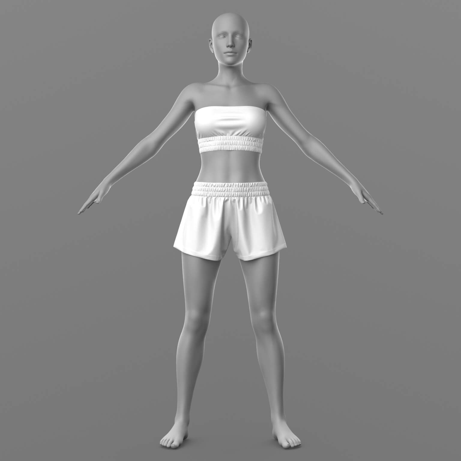 Shorts and Top G8 Female Daz Content
