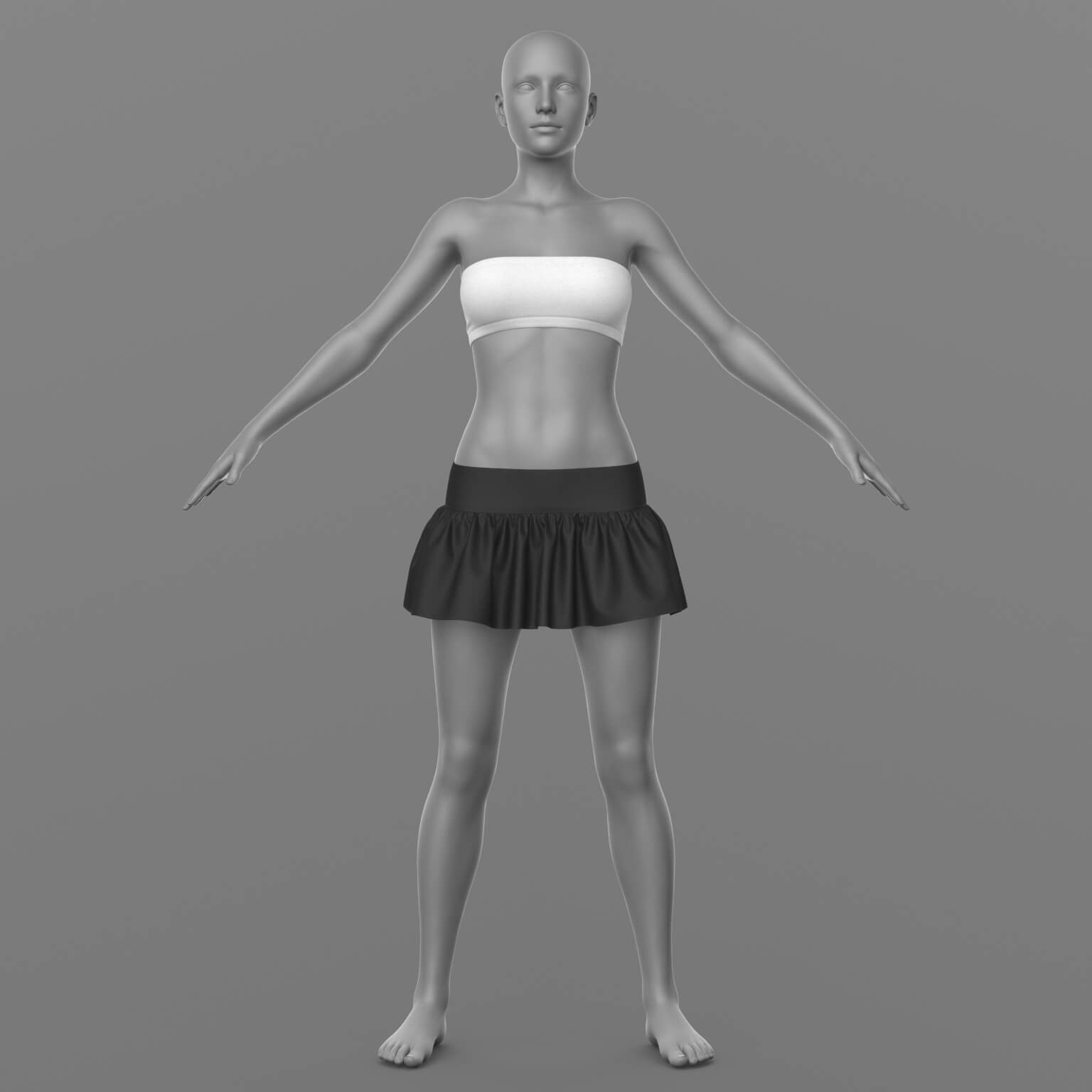 Skirt and Top G8 Female Daz Content