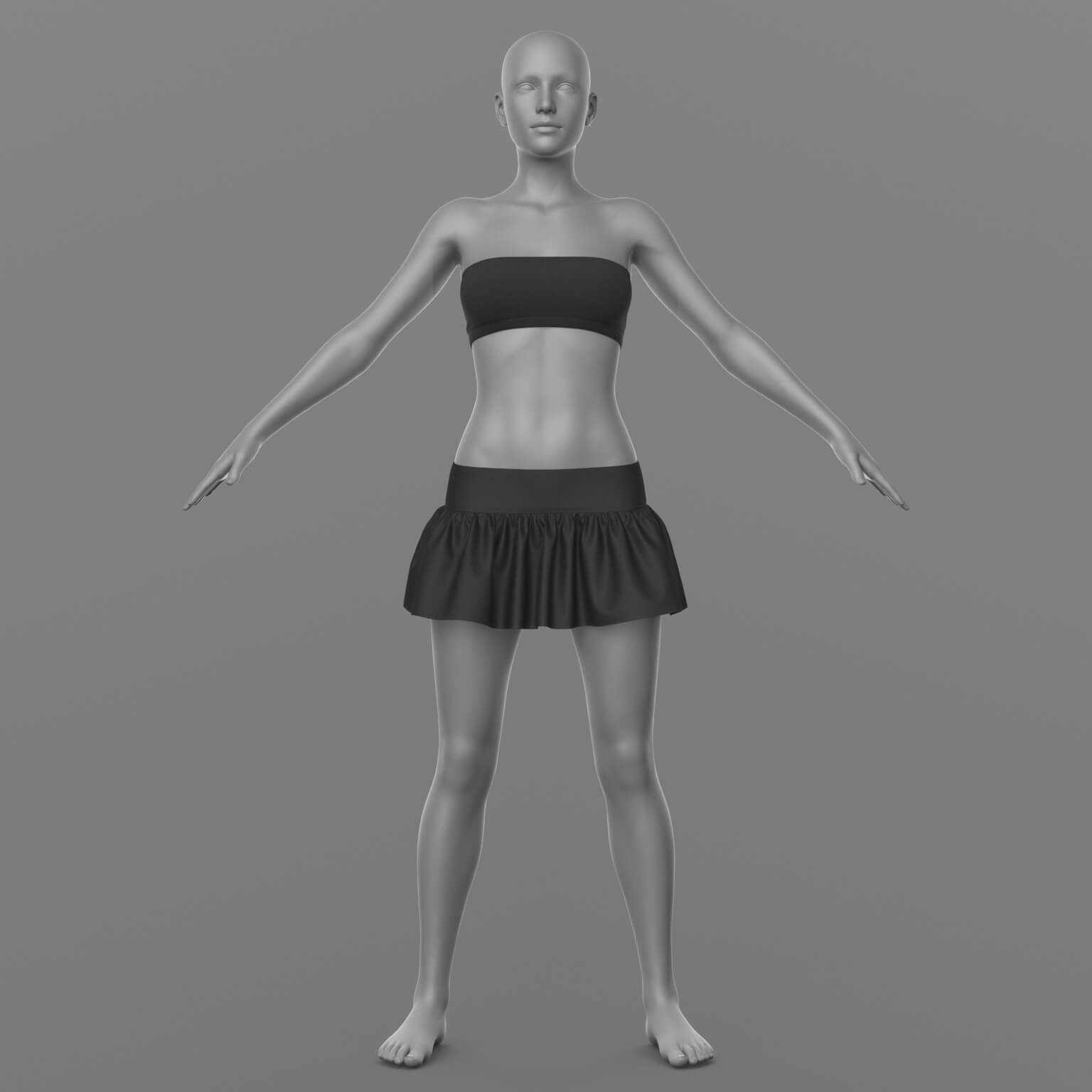Skirt and Top G8 Female Daz Content