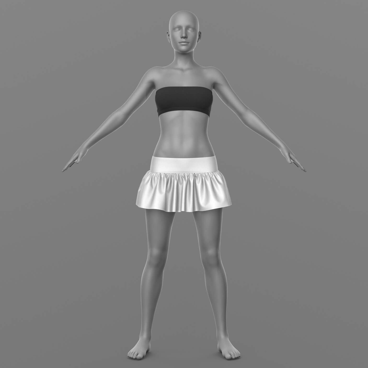 Skirt and Top G8 Female Daz Content