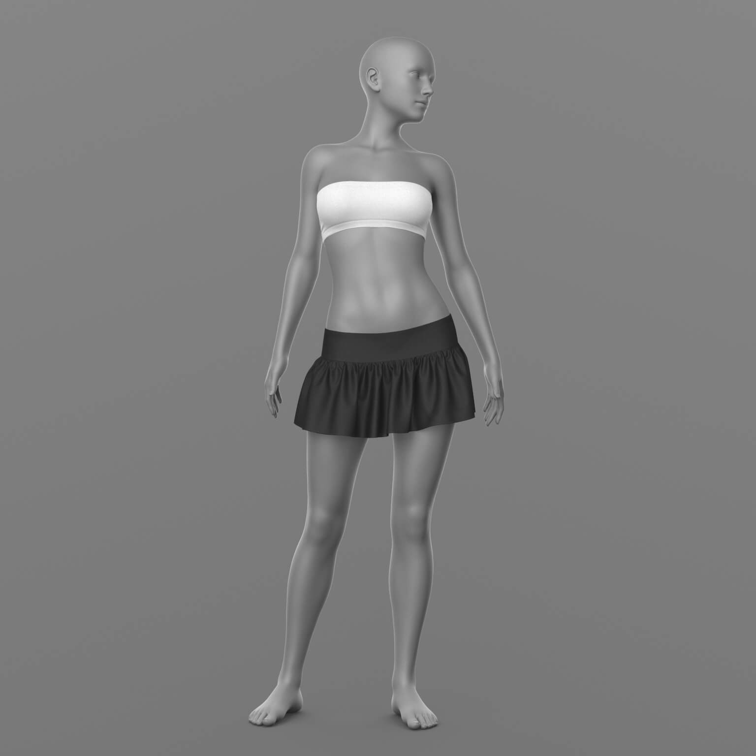 Skirt and Top G8 Female Daz Content