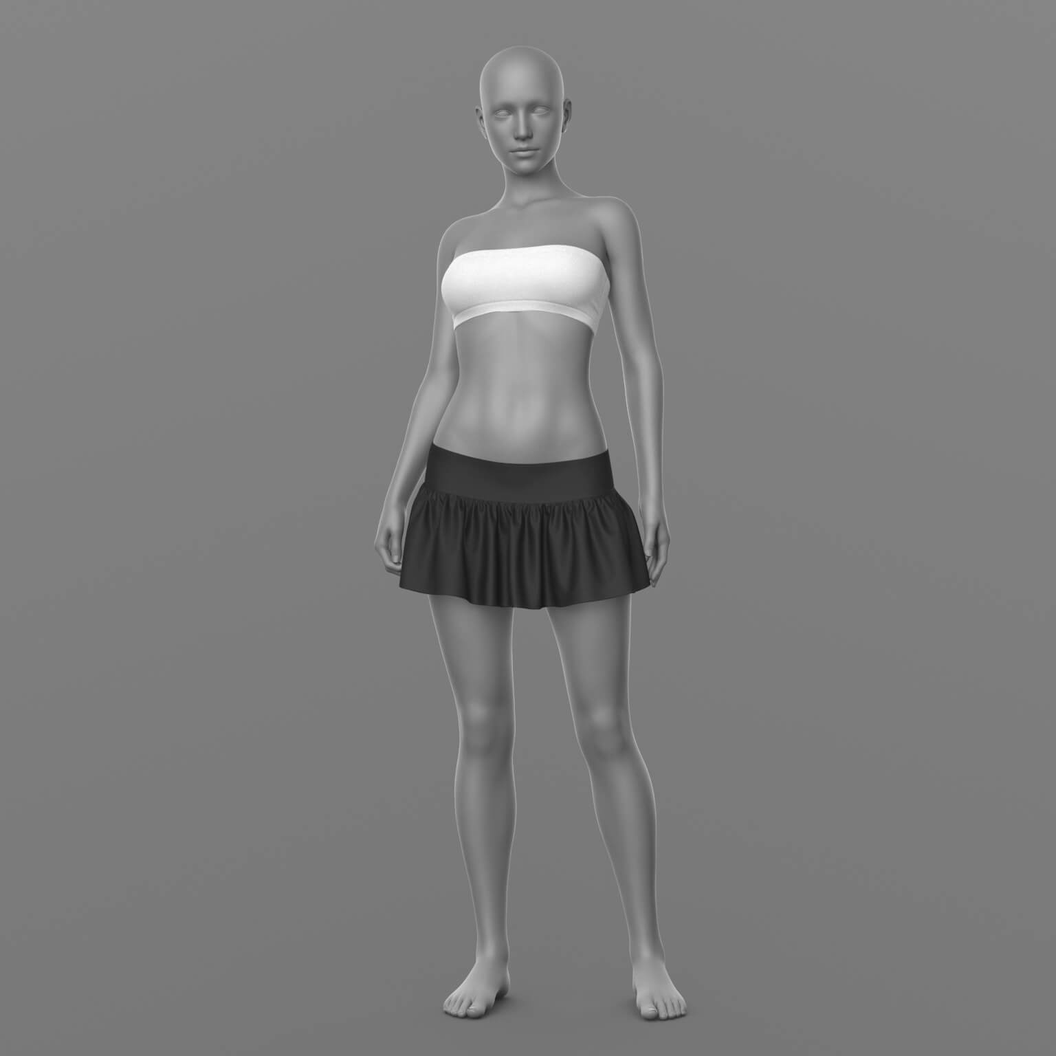 Skirt and Top G8 Female Daz Content