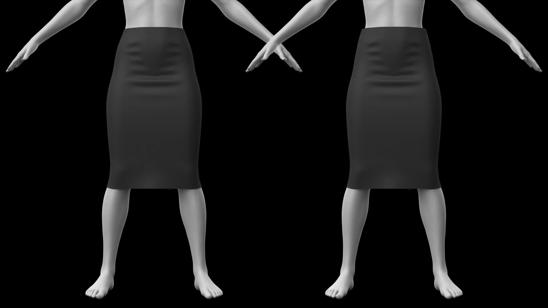 Short Sweater and Skirt Long G8F Daz Content