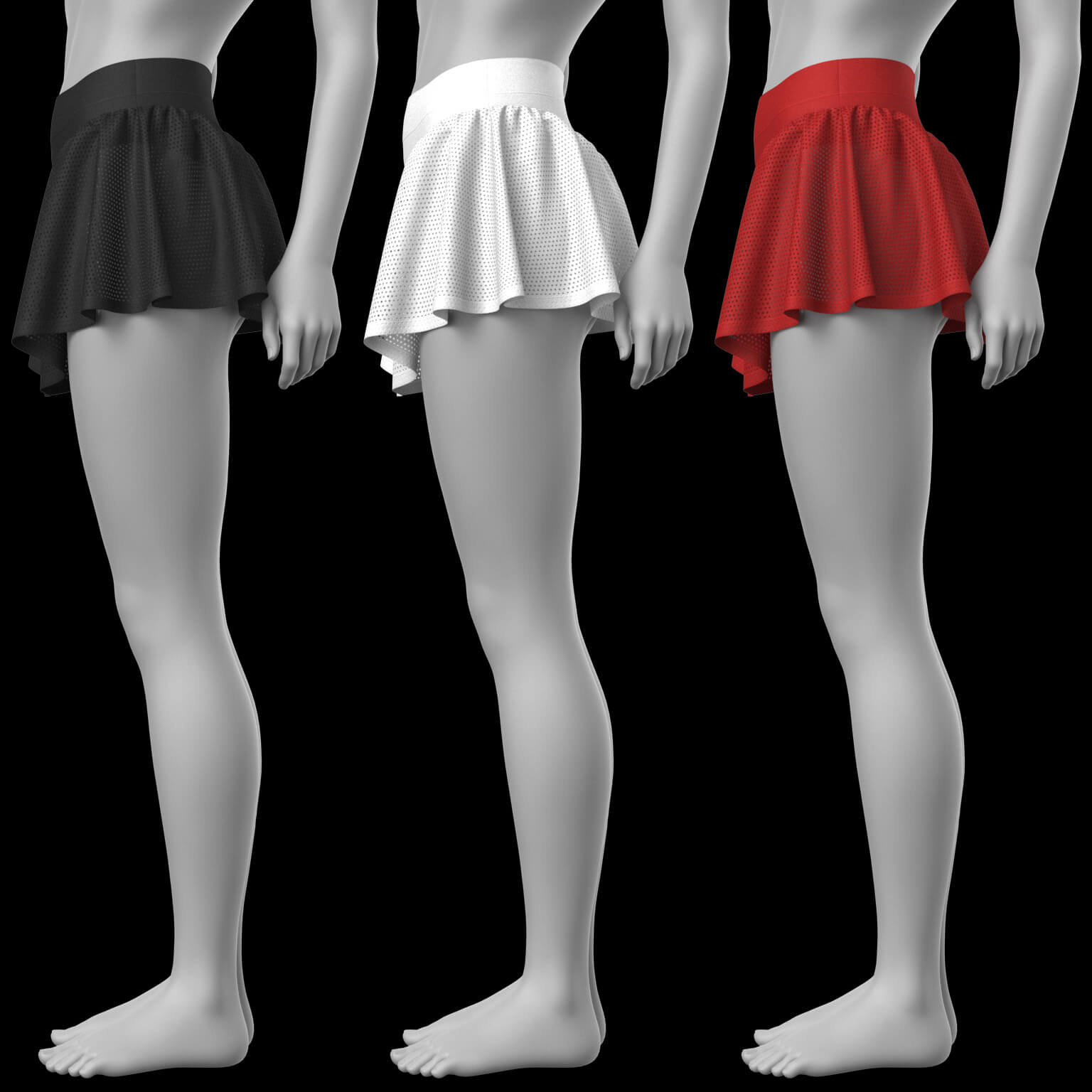 Bandage Top and Skirt Shorts G8 Female Daz Content