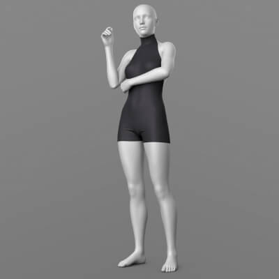 Sports Jumpsuit 02v G8 Female