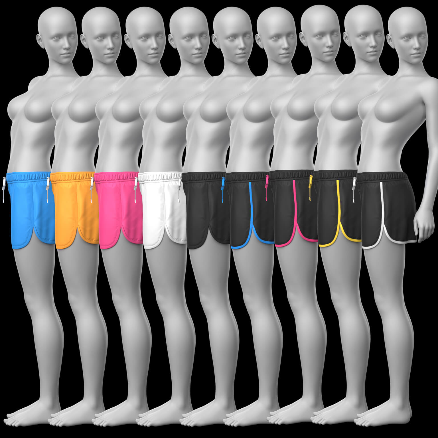 Sports Shorts 02v G8 Female Daz Content