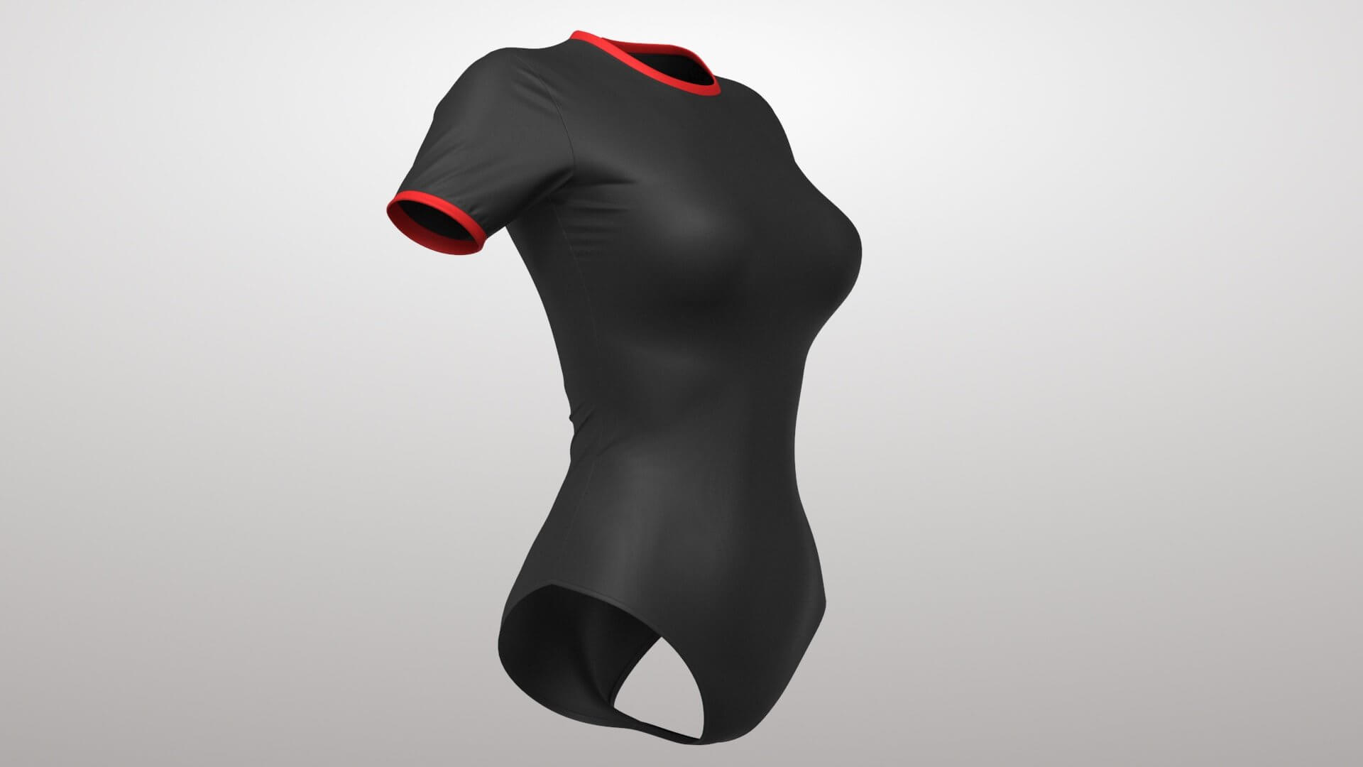 Surf Swimsuit 1v 3D Model