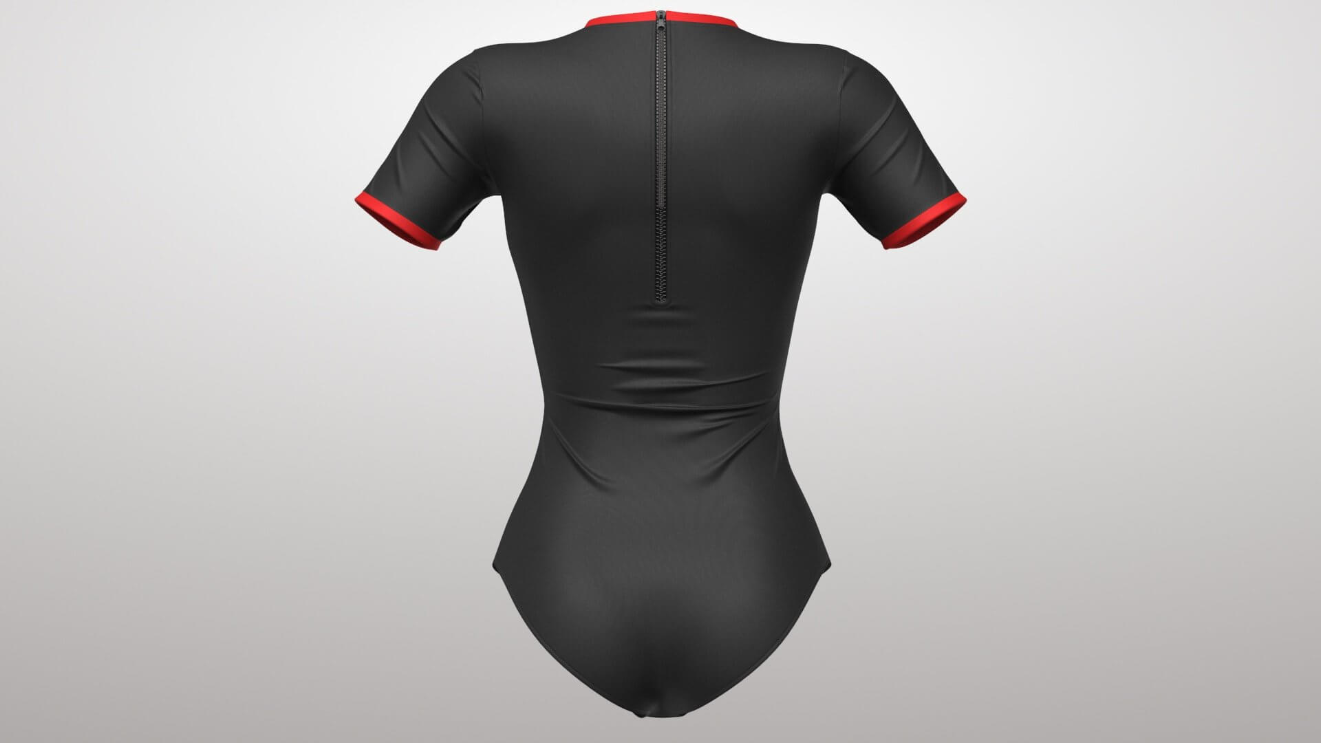 Surf Swimsuit 1v 3D Model