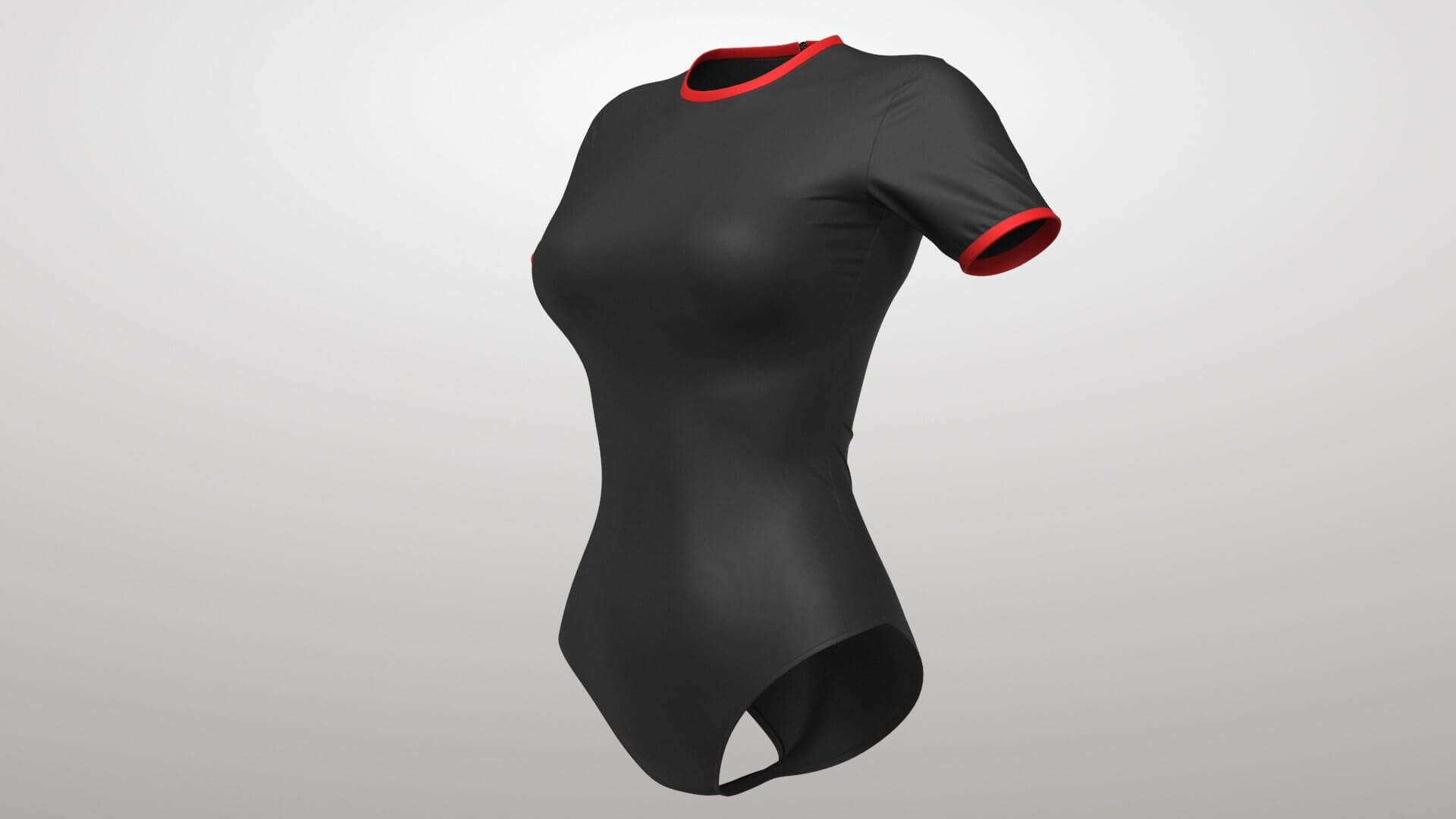 Surf Swimsuit 1v 3D Model