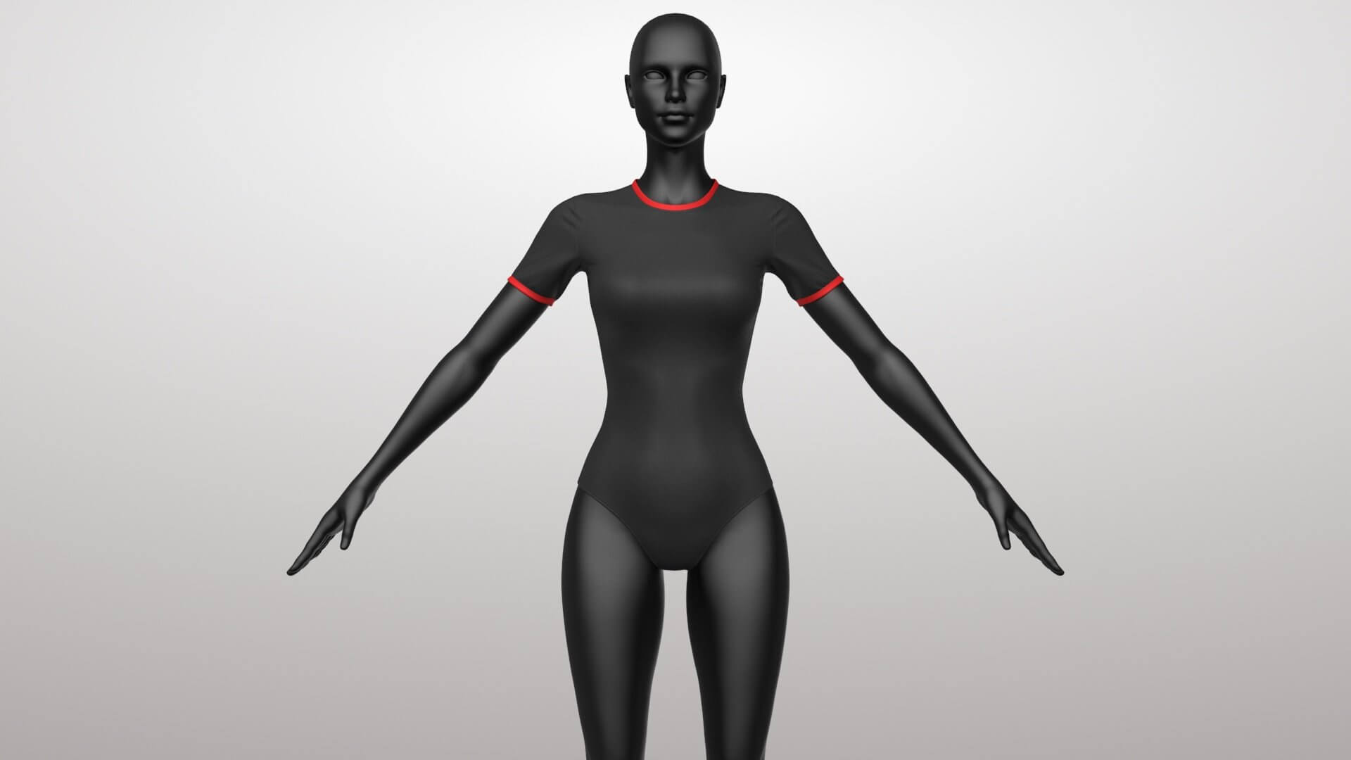 Surf Swimsuit 1v 3D Model