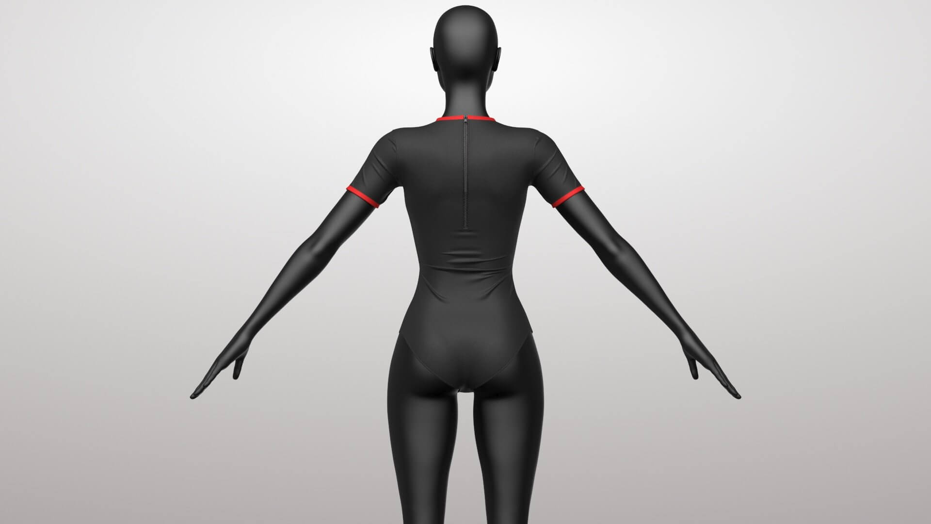 Surf Swimsuit 1v 3D Model