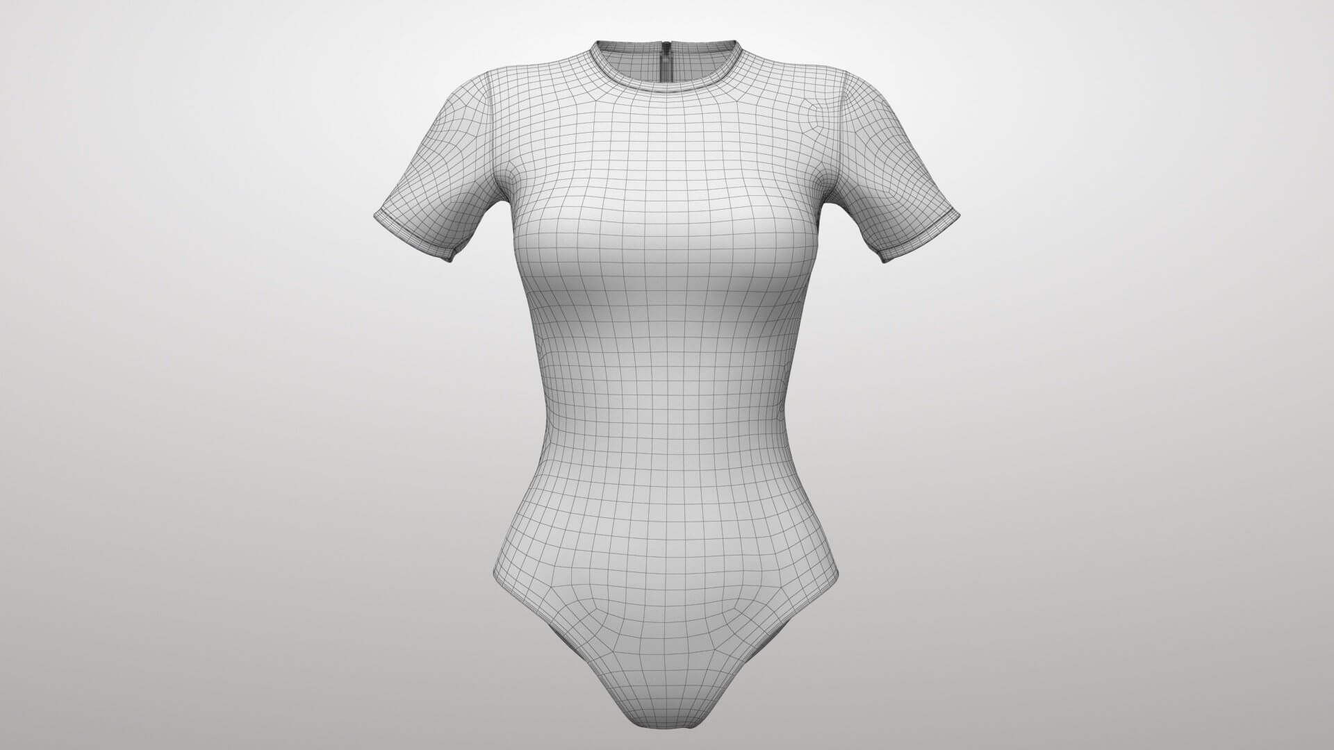 Surf Swimsuit 1v 3D Model