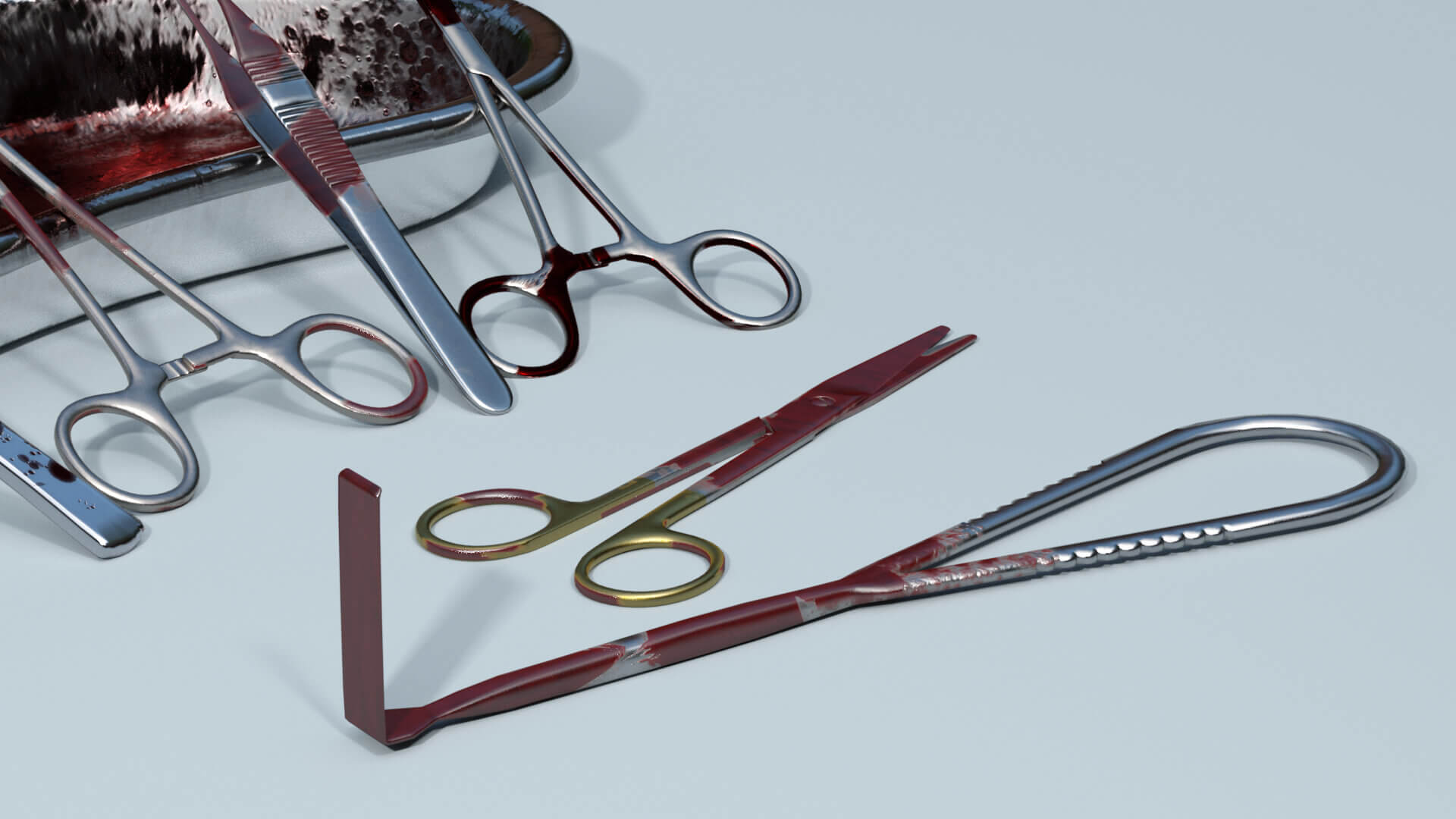 Surgical Gloves and Surgical Instruments Set G9 Daz Content