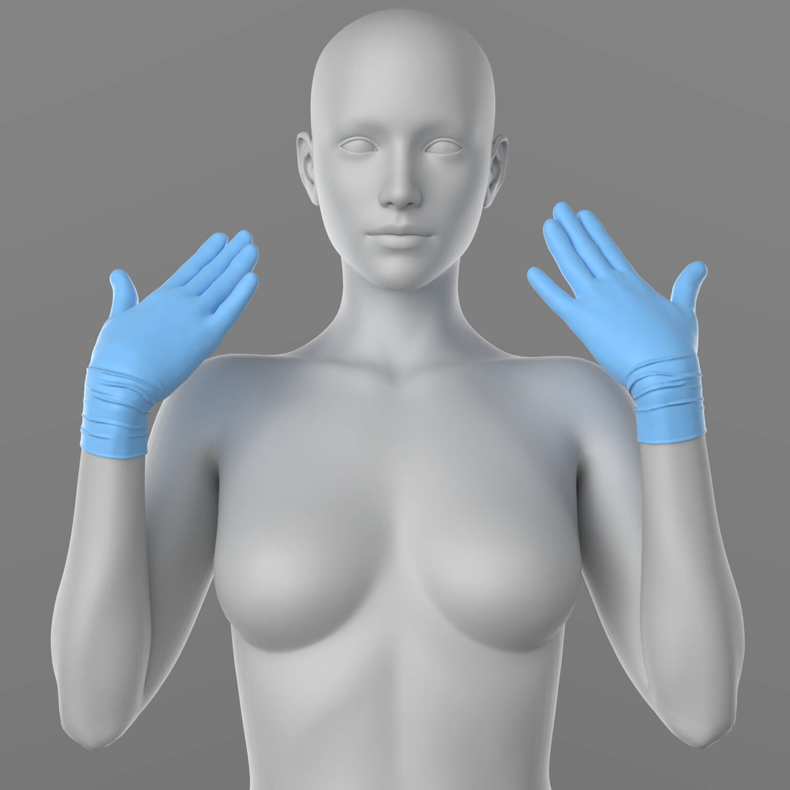 Nurse Outfit Surgical Gloves Mask G8F Daz Content