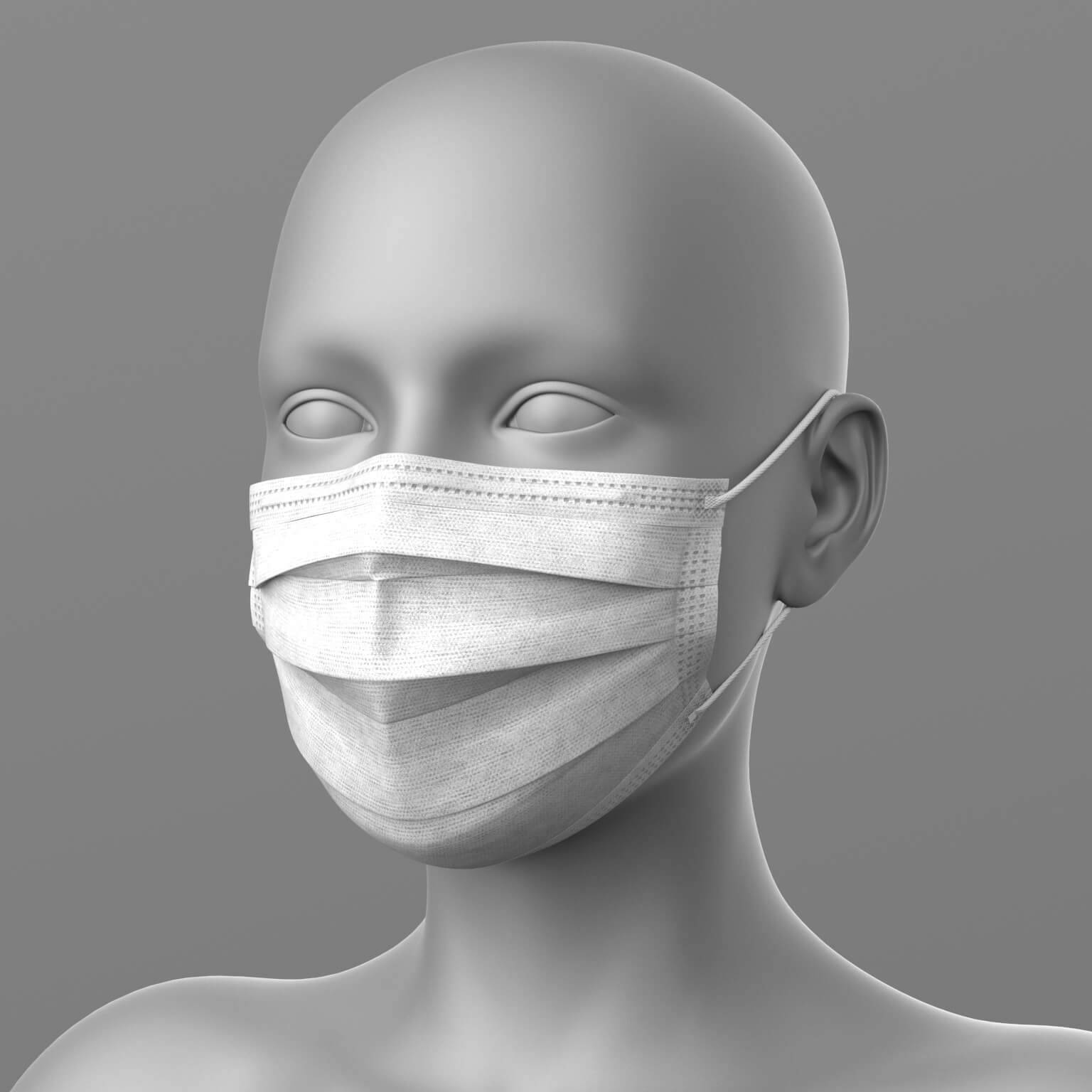 Nurse Outfit Surgical Gloves Mask G8F Daz Content