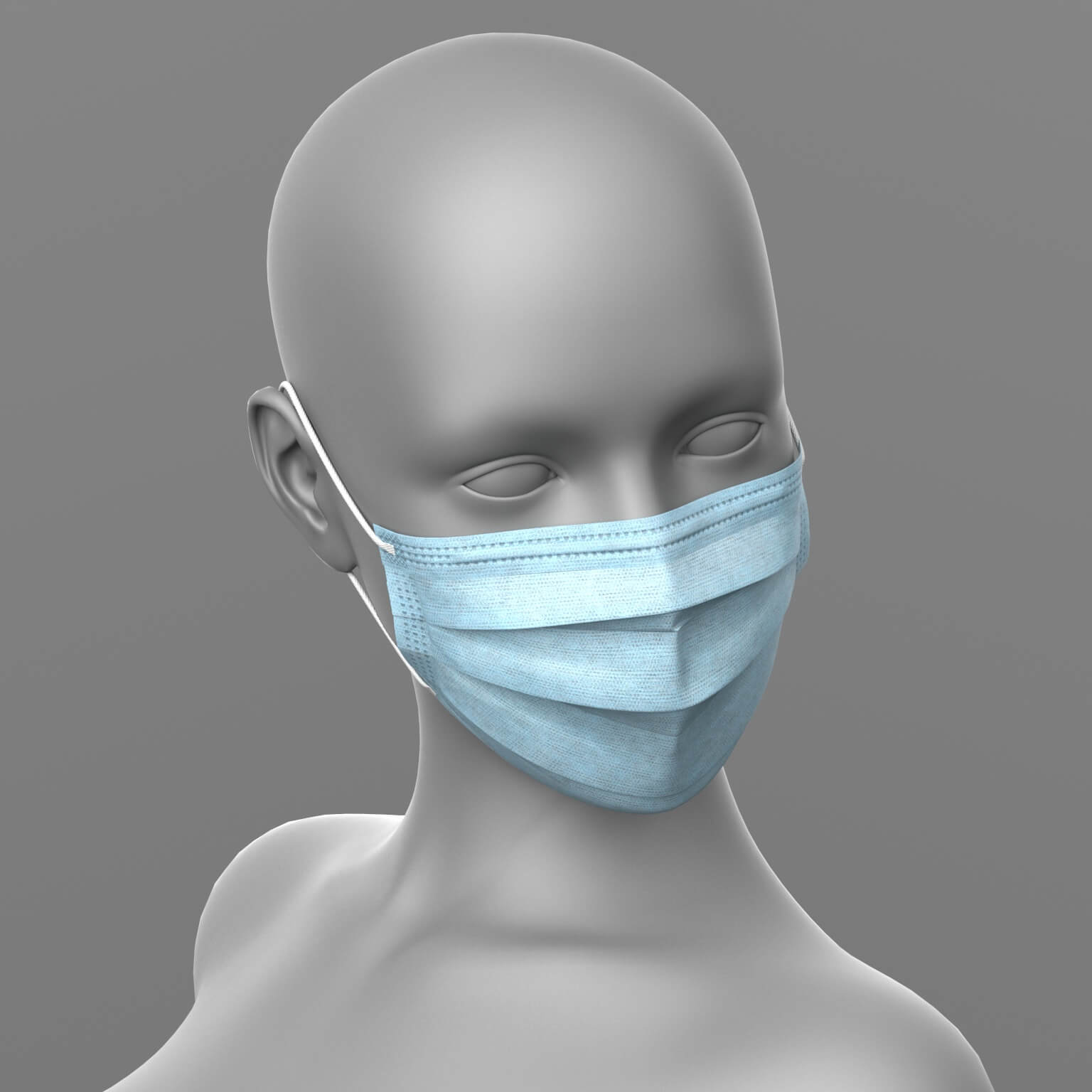 Nurse Outfit Surgical Gloves Mask G8F Daz Content