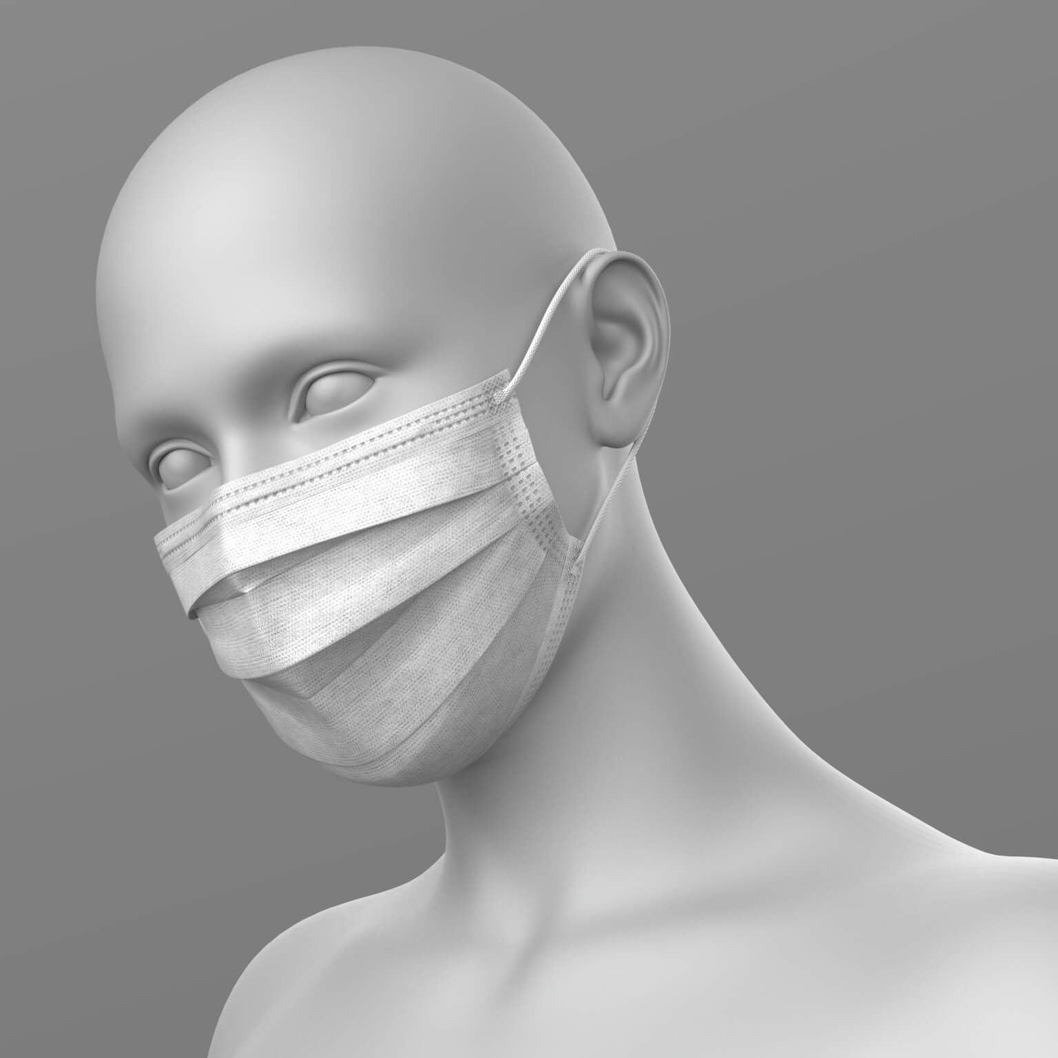 Nurse Outfit Surgical Gloves Mask G9 Daz Content