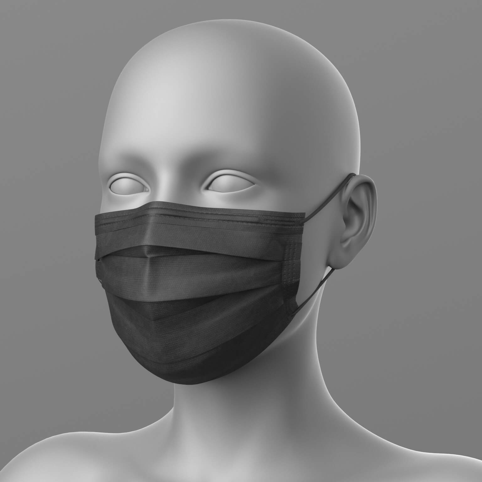 Surgical Mask Thermometer G8 Female Daz Content