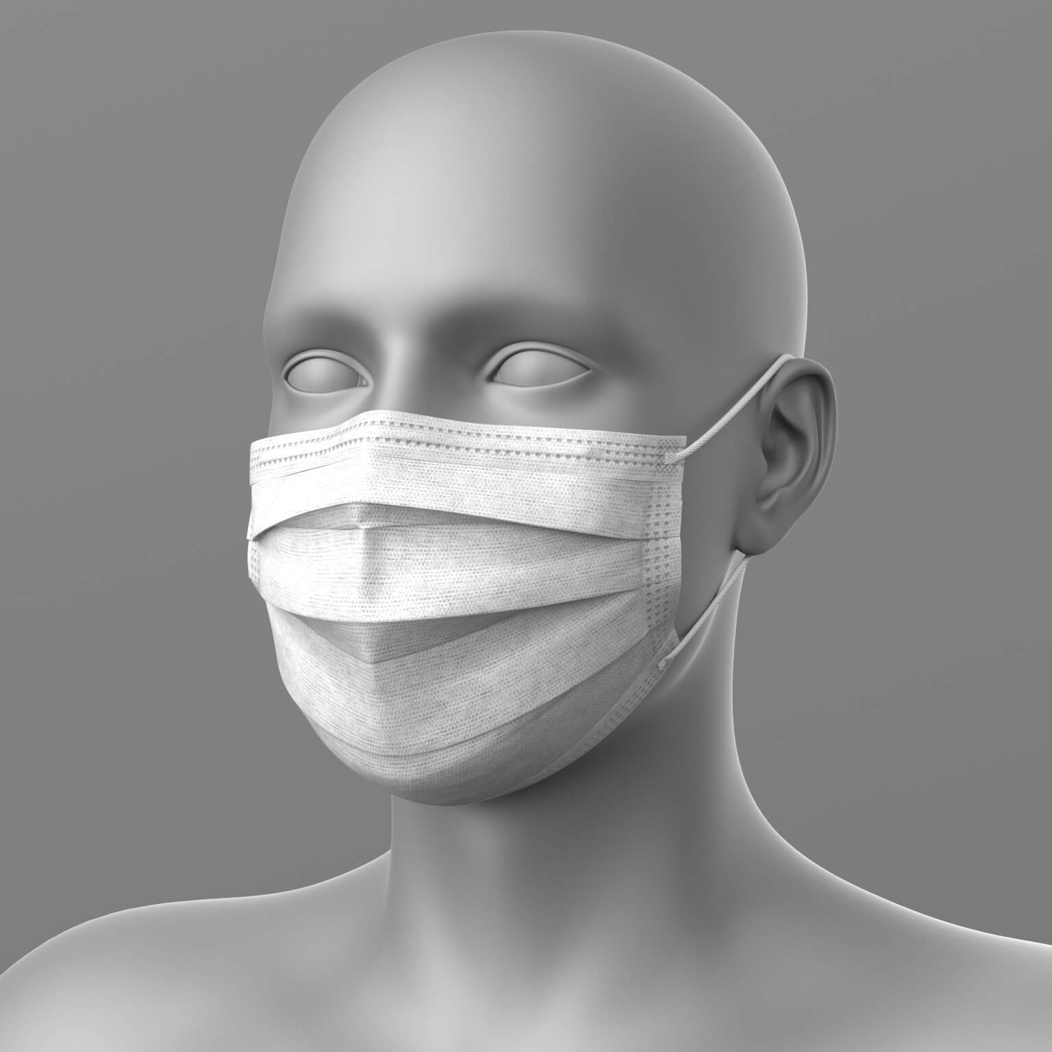 Surgical Mask Thermometer G8 Male Daz Content