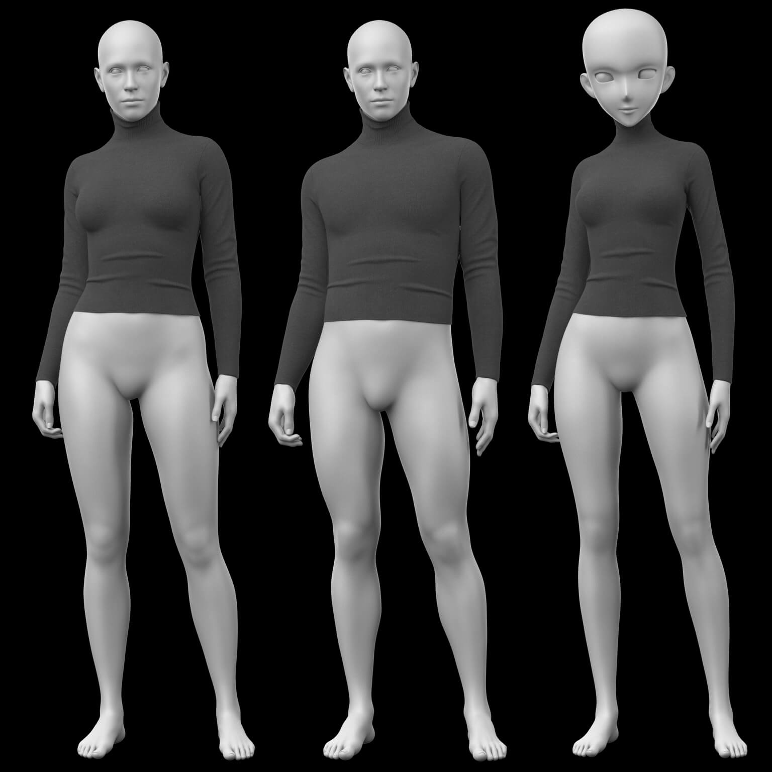 Sweater and Skirt Long G9 Daz Content