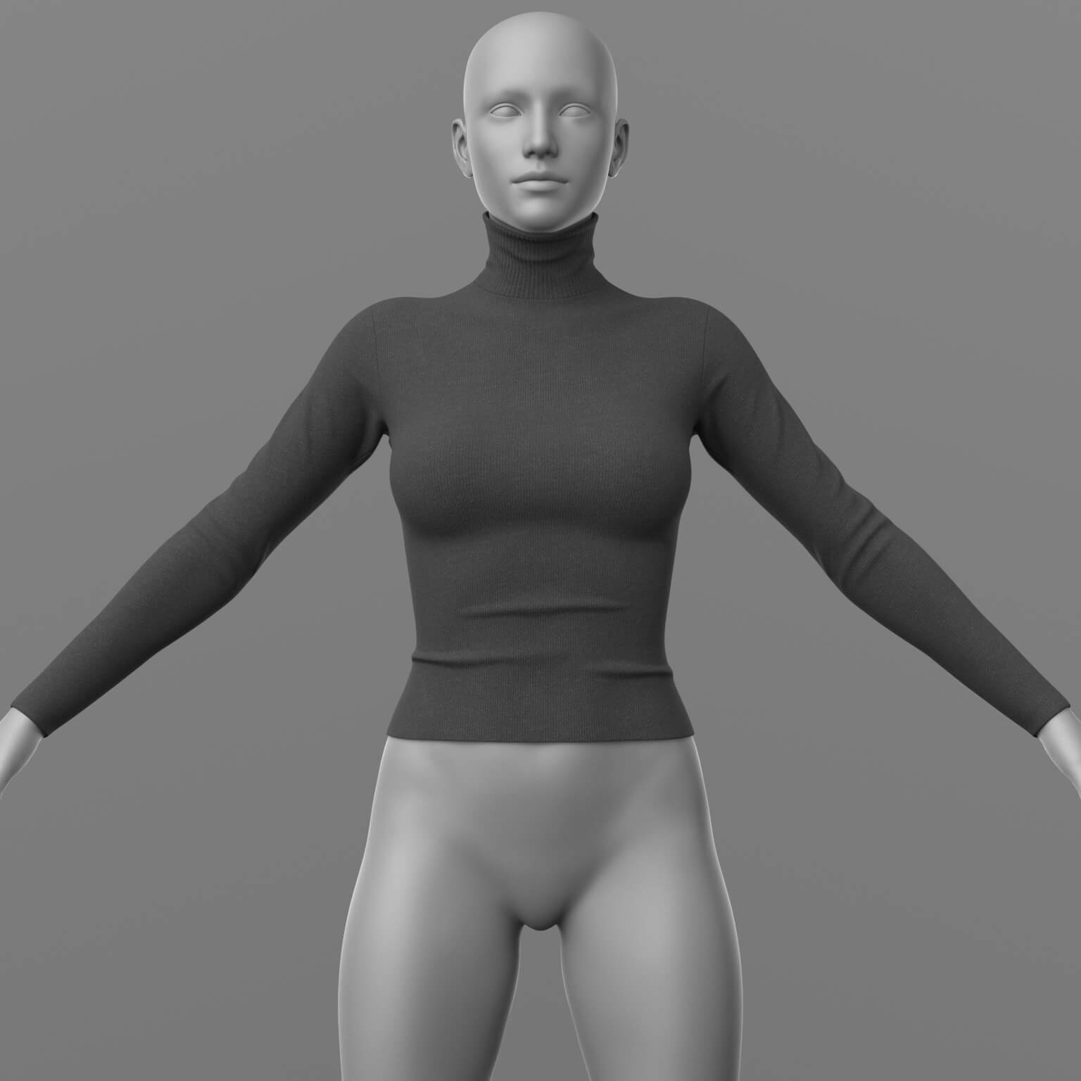 Sweater and Skirt Long G8 Female Daz Content