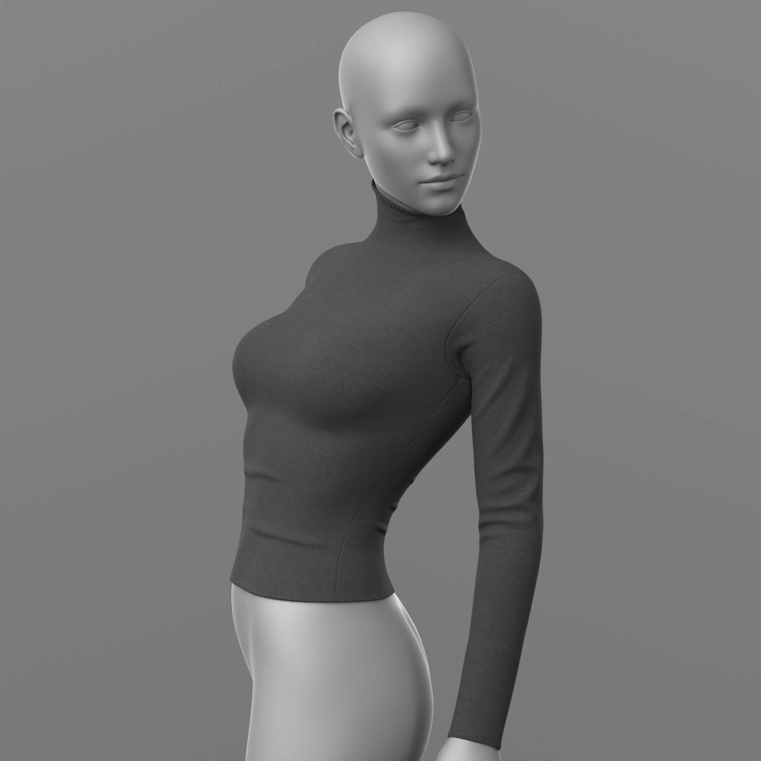 Sweater and Skirt Long G8 Female Daz Content