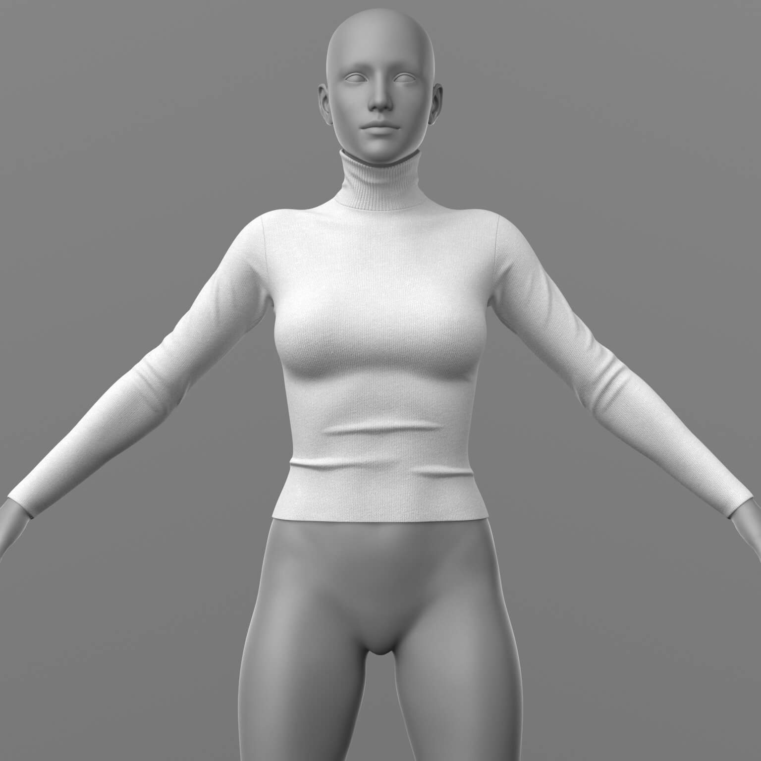 Sweater and Skirt Long G8 Female Daz Content