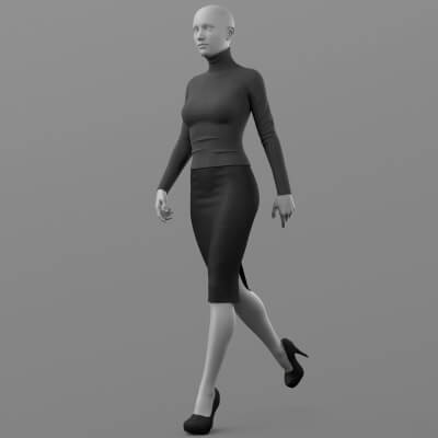 Sweater Long Skirt Shoes G8 Female