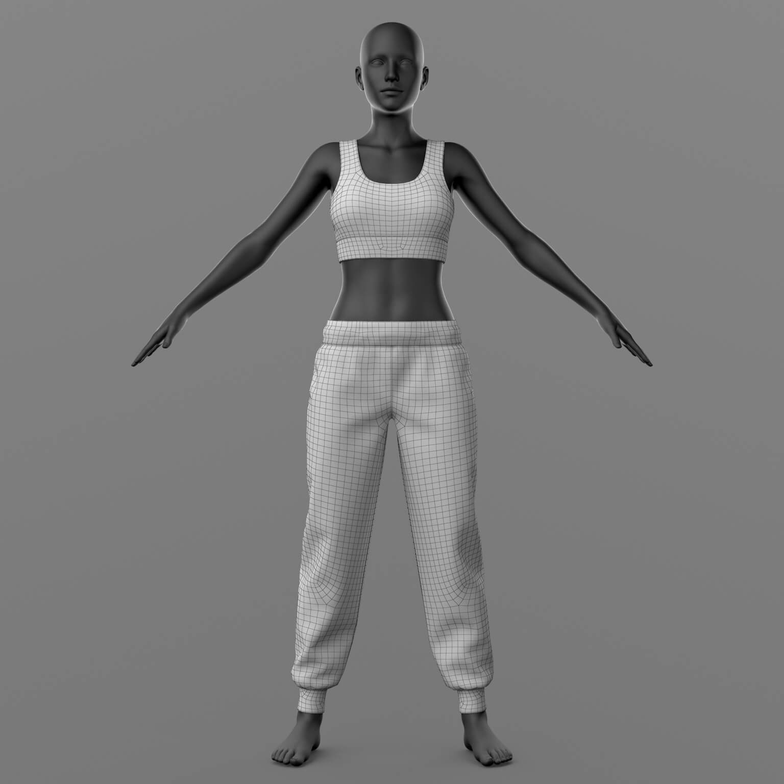 Sweatpants and Top G8 Female Daz Content