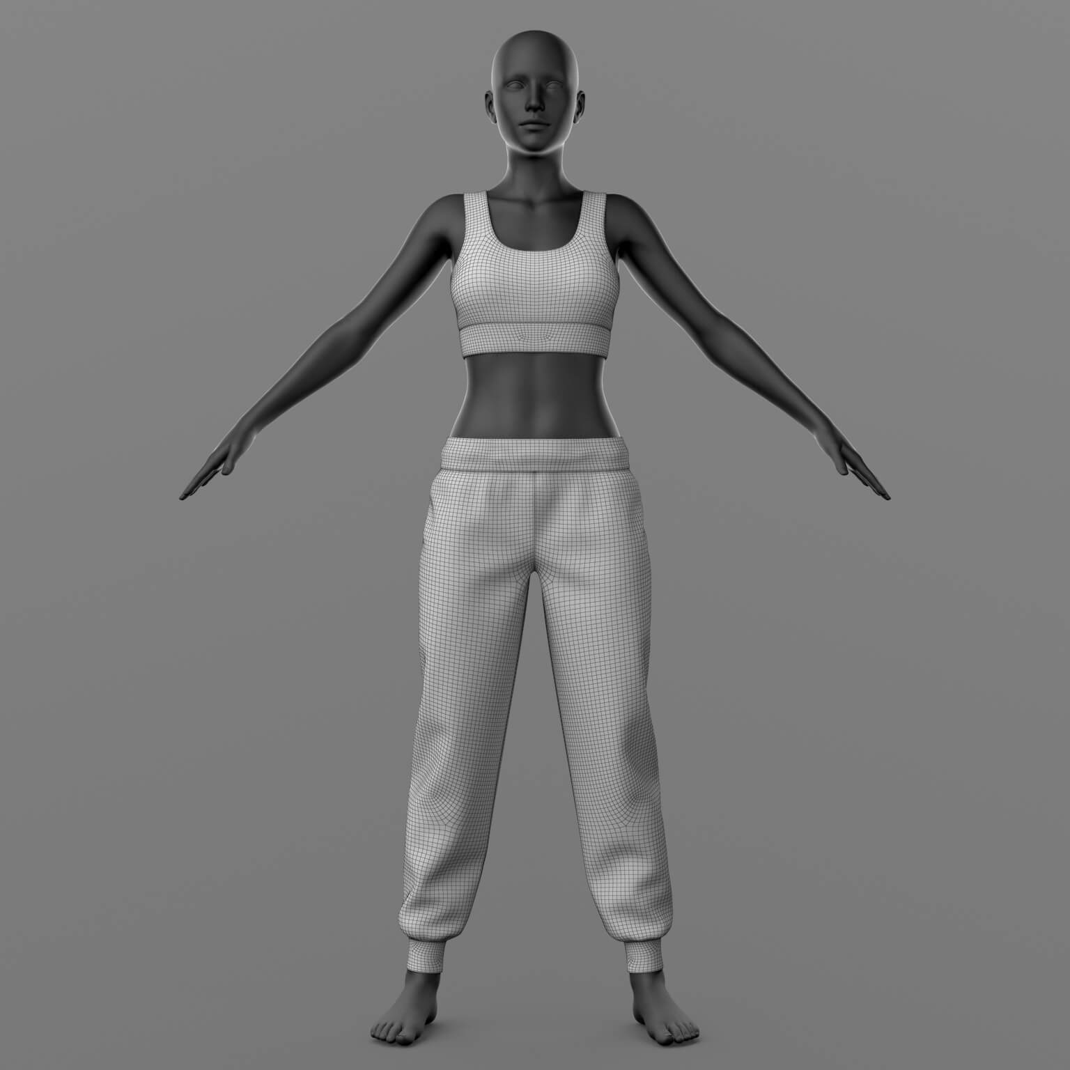 Sweatpants and Top G8 Female Daz Content