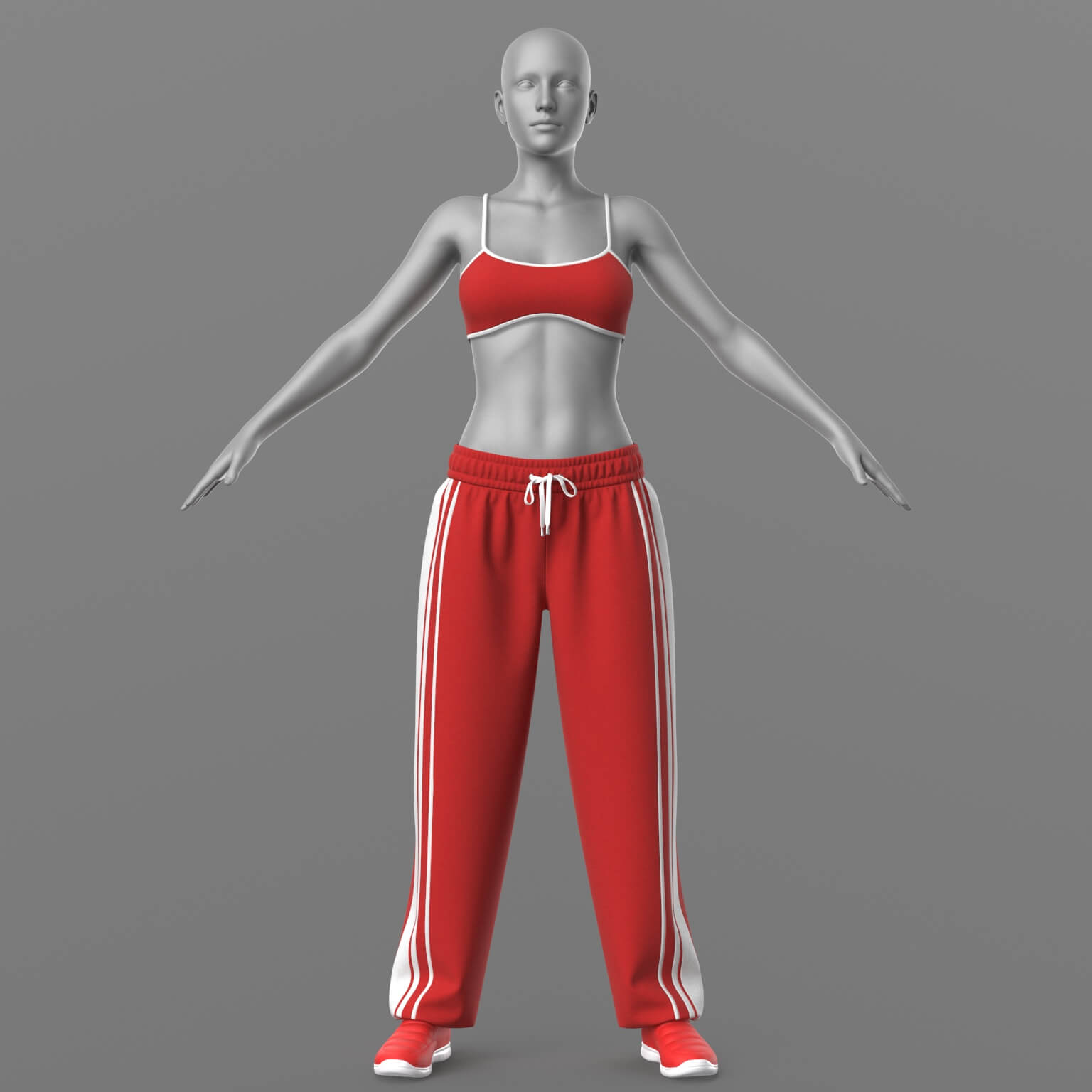 Sweatpants Top 2v Sneakers 2v G8 Female Daz Content