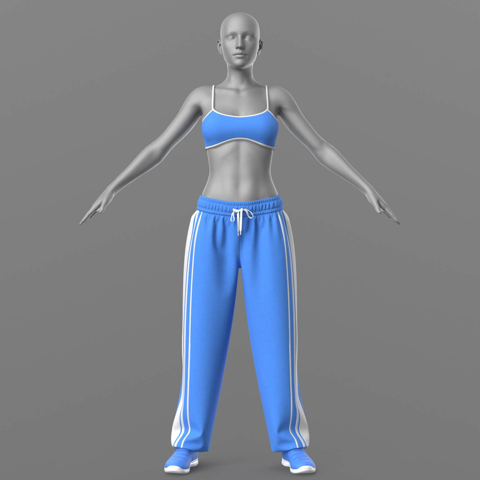 Sweatpants Top 2v Sneakers 2v G8 Female Daz Content
