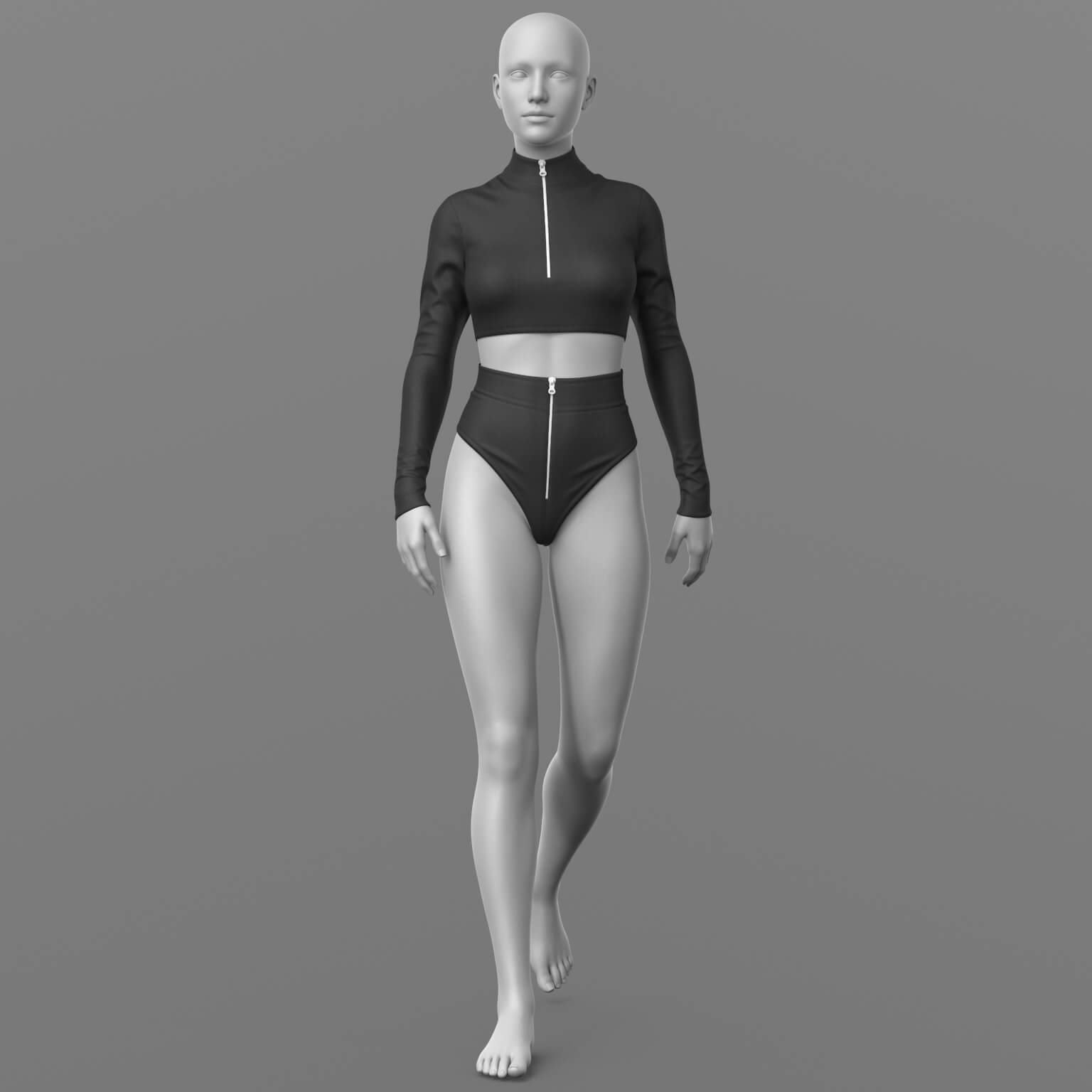 Sweatshirt and Shorts G8.1 Female Daz Content