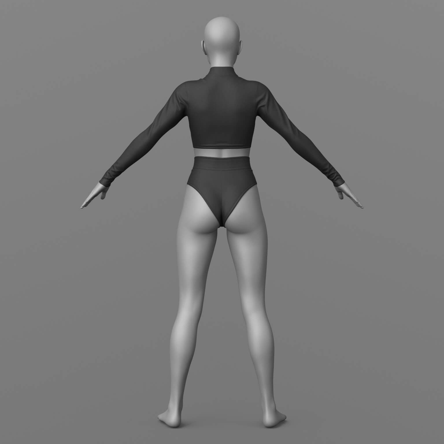 Sweatshirt and Shorts G8.1 Female Daz Content