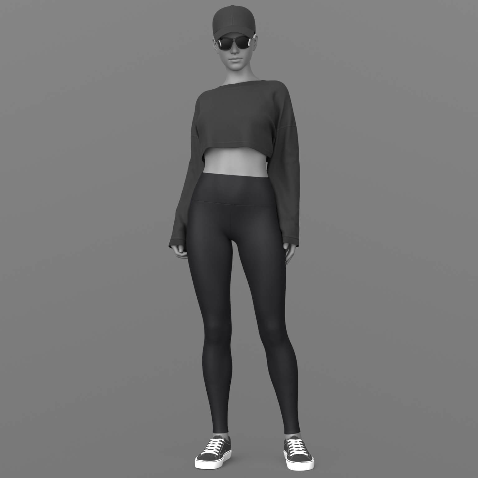 Sweatshirt Leggings Sneakers Baseball Cap Sunglasses G8F Daz Content