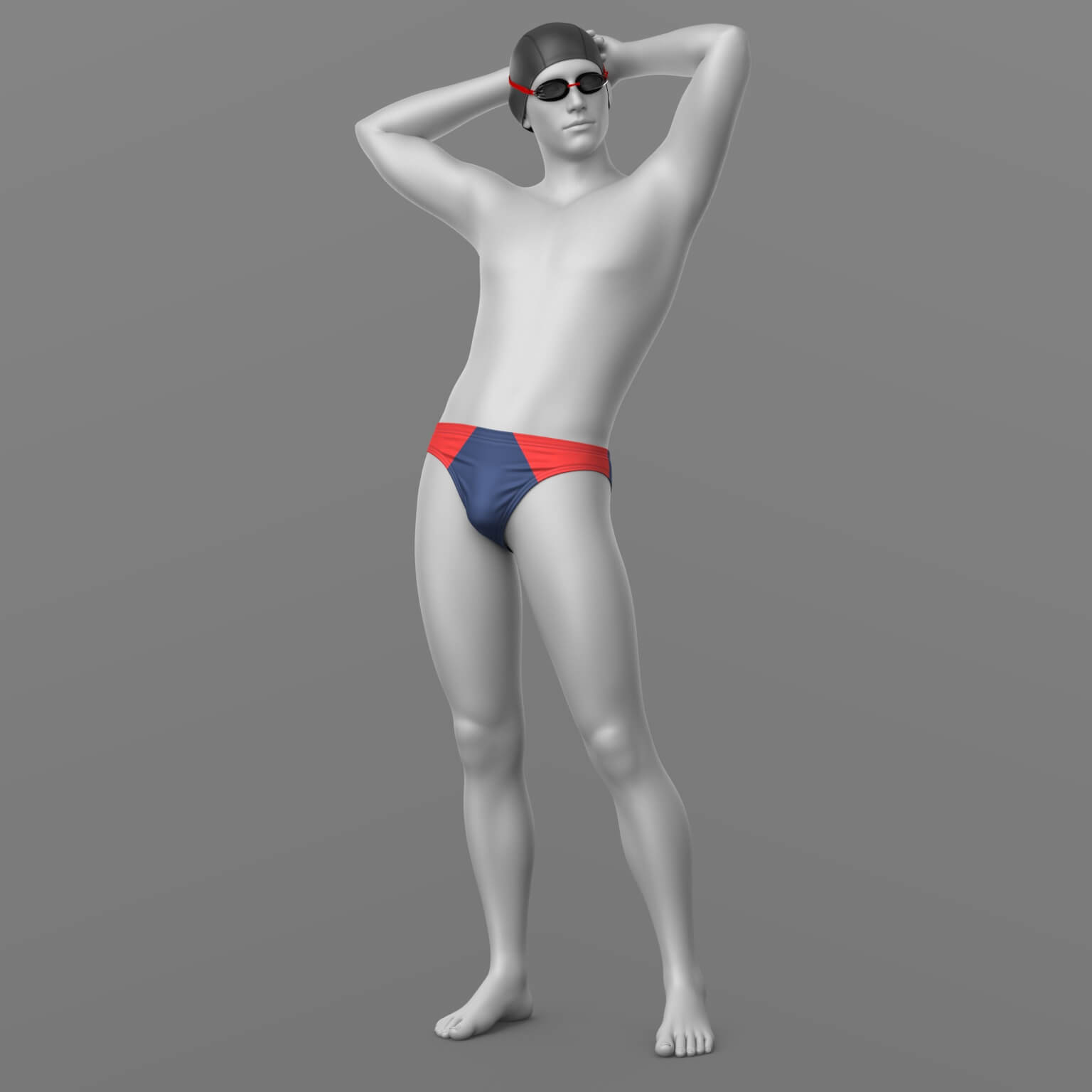 Swimming Trunks Goggles Cap G8 Male Daz Content