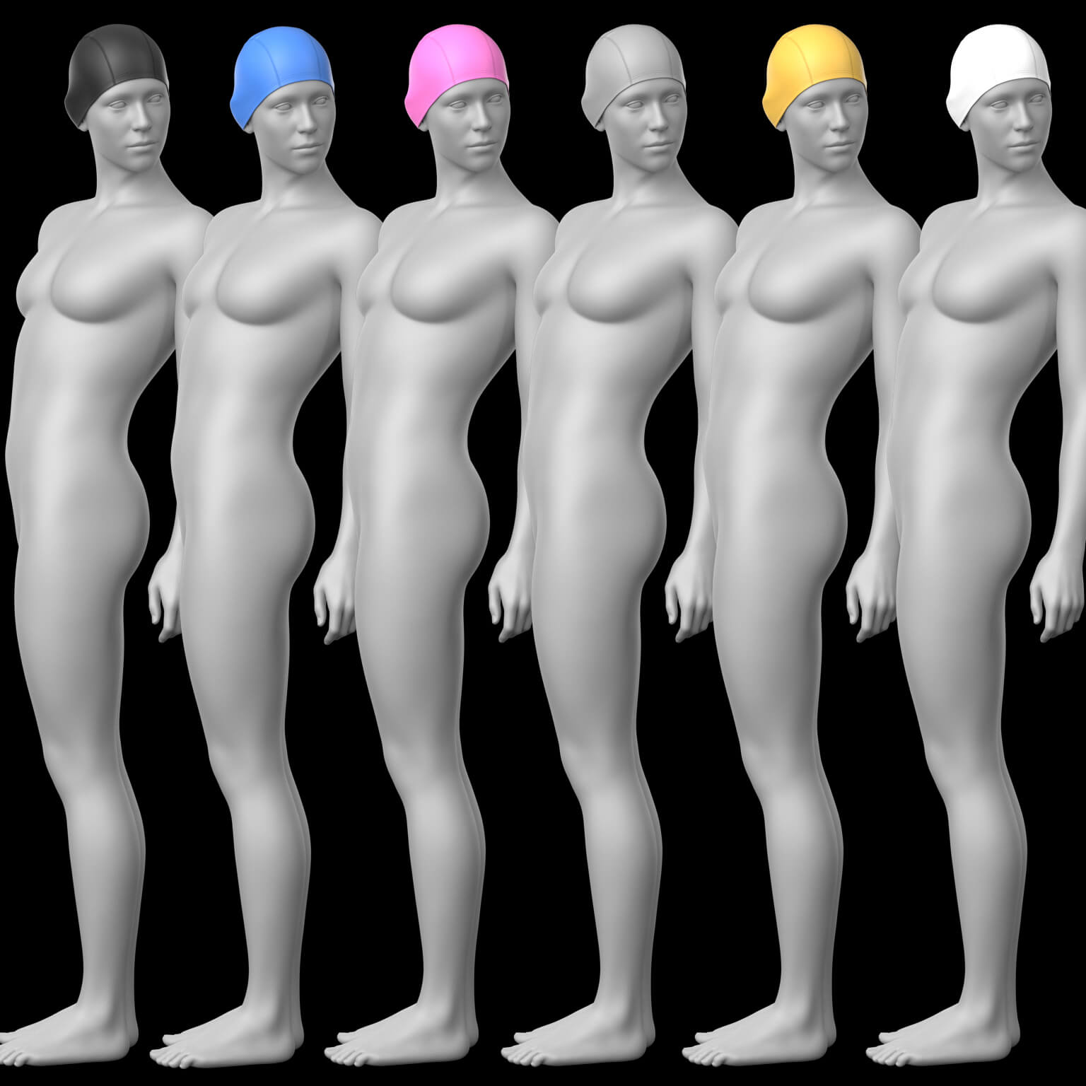 Swimming Trunks Goggles Cap G9 Daz Content