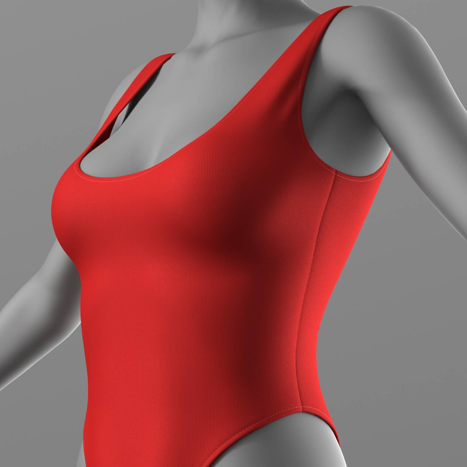 Swimsuit 04V 3D Model 3D Model