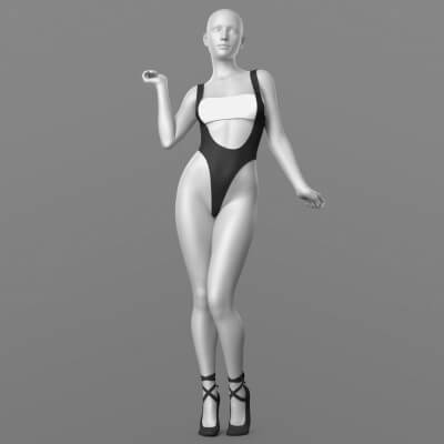 Swimsuit 06v Top 10v Dancing Socks G8F